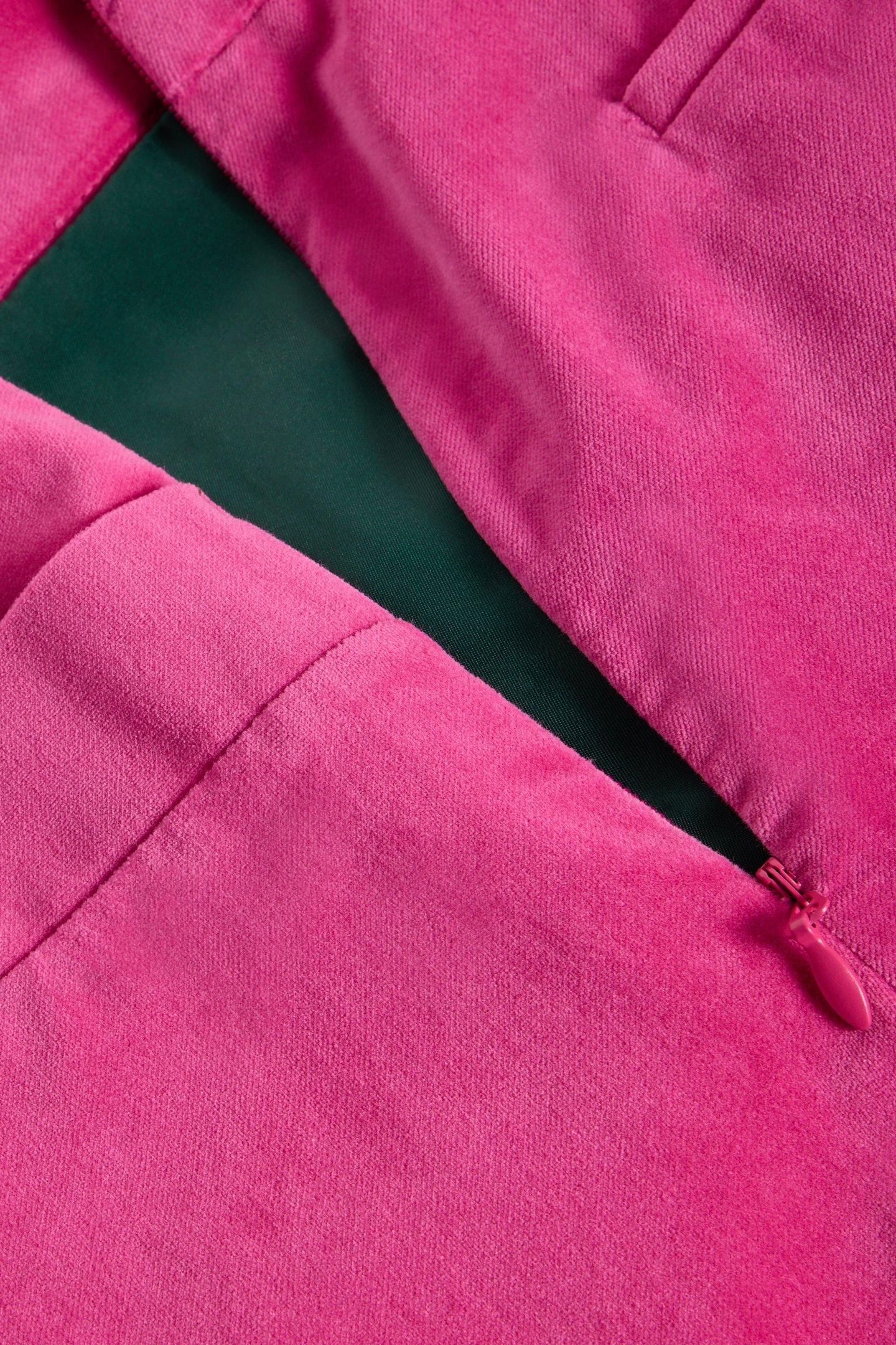 CORAL VELVET SKIRT BRIGHT PINK 5