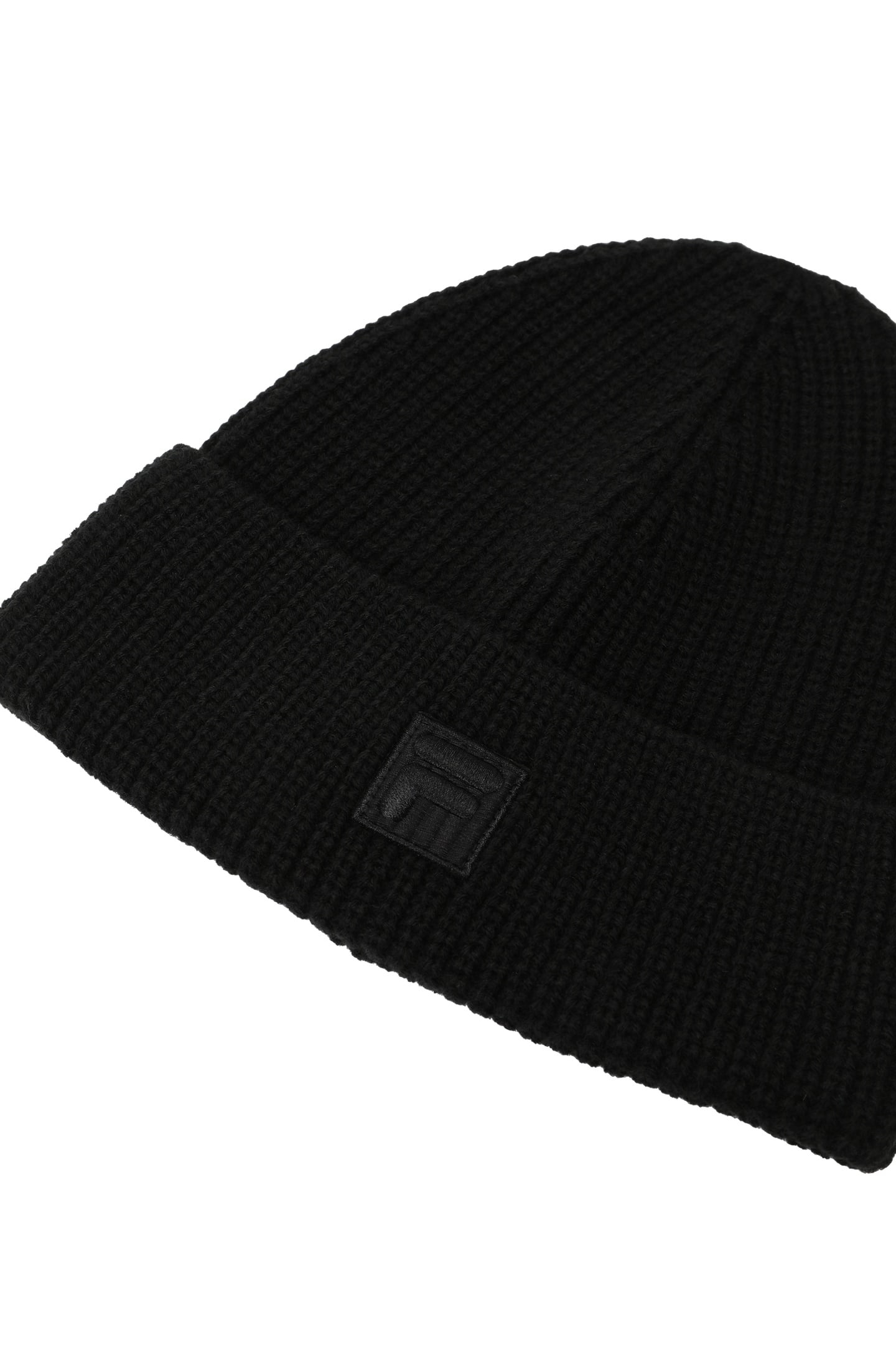 UNISEX SIMONTE HIGH TOP LOGO KNIT BEANIE BLACK 3