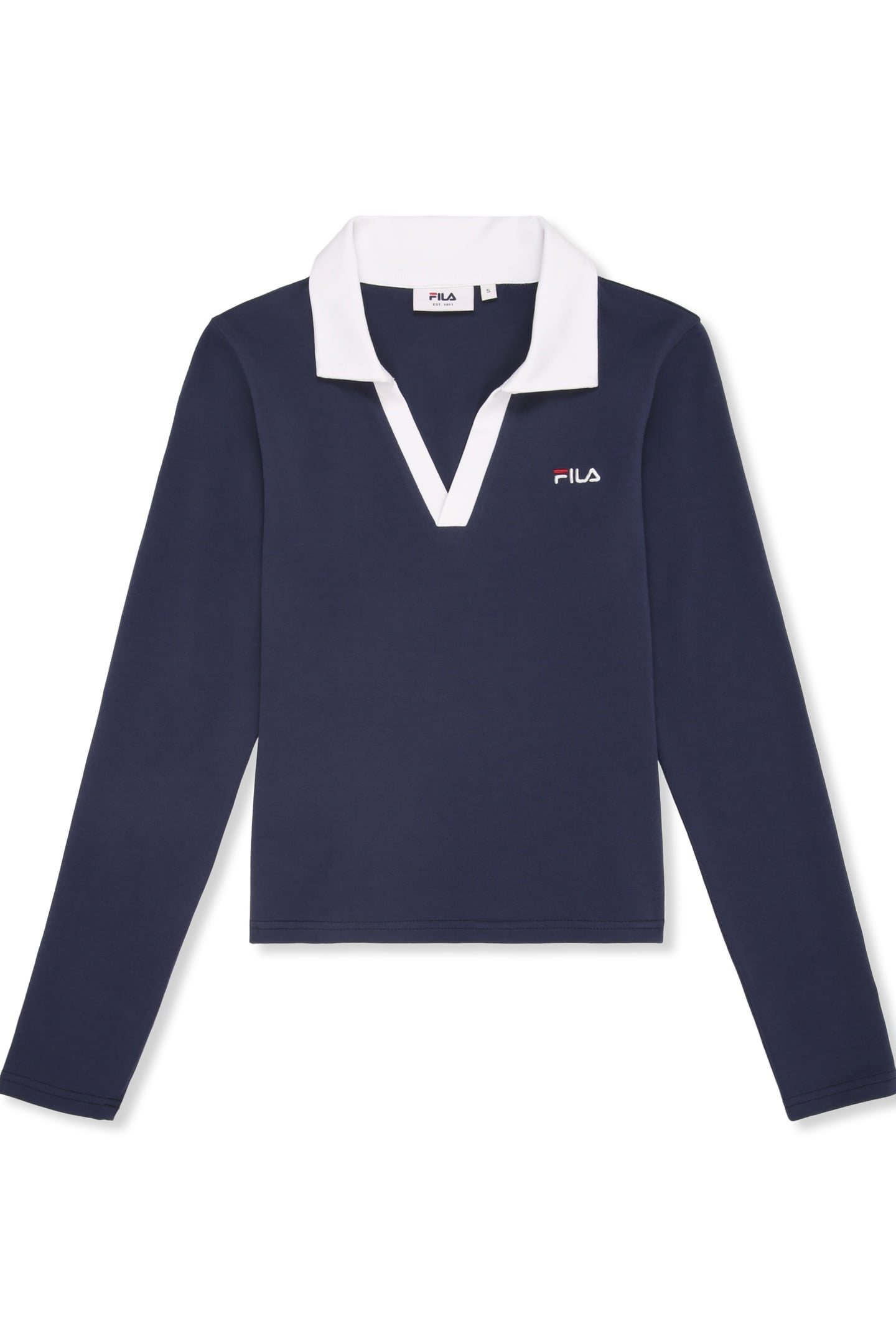 CERRIONE SLIM JOHNNY COLLAR TOP BLACK IRIS 5