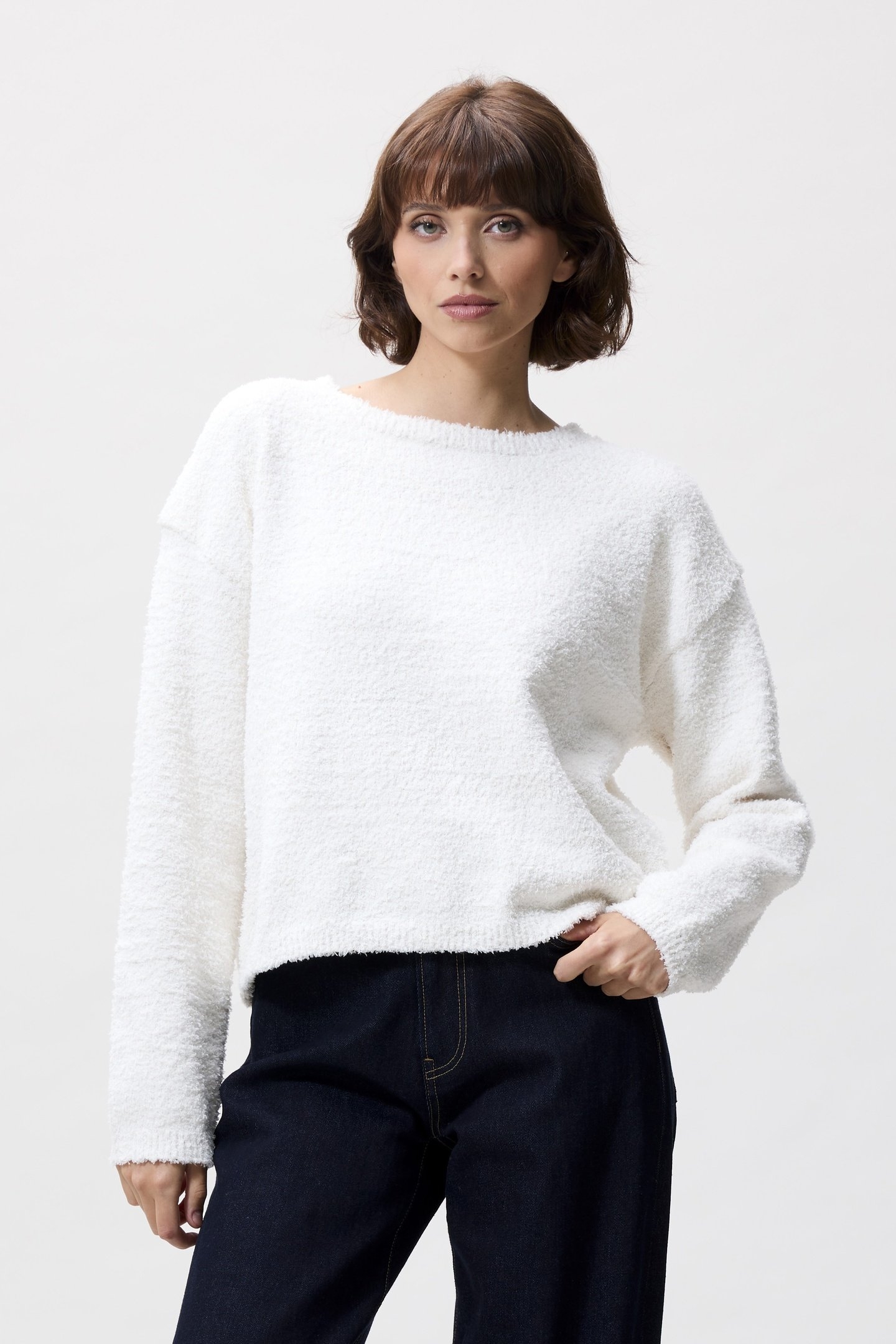 TEDDY SOFT KNIT EGRET 2