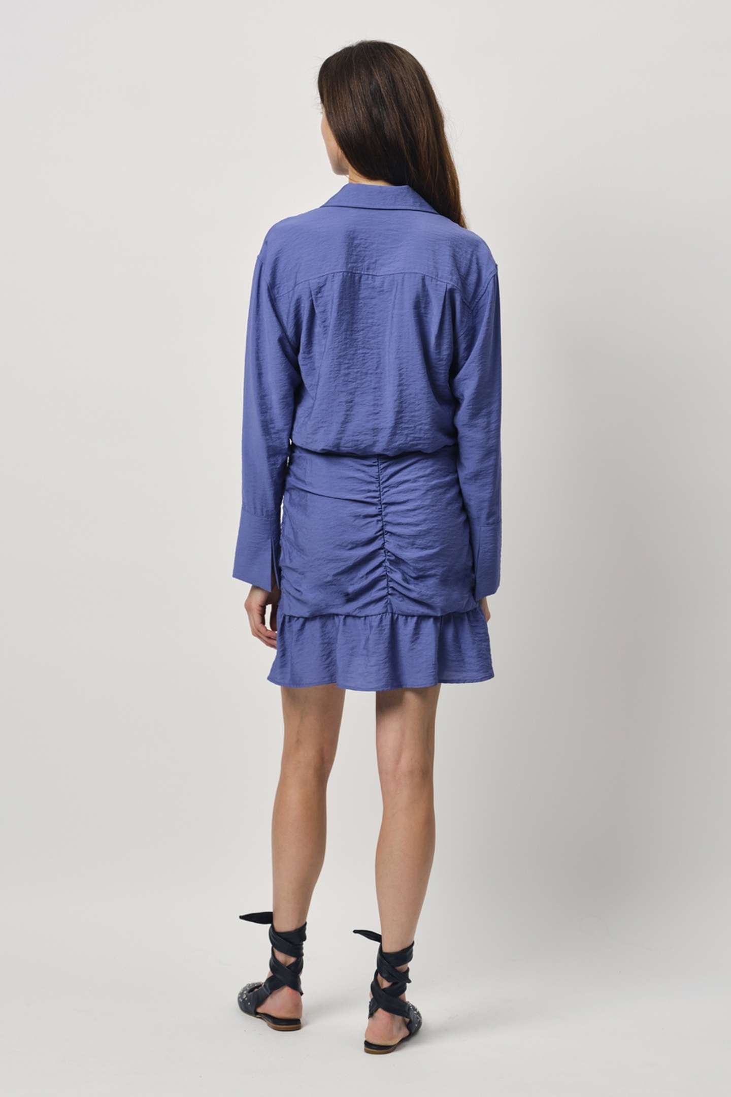 KRISSY DRAPEY MINI SKIRT TWILIGHT BLUE 2