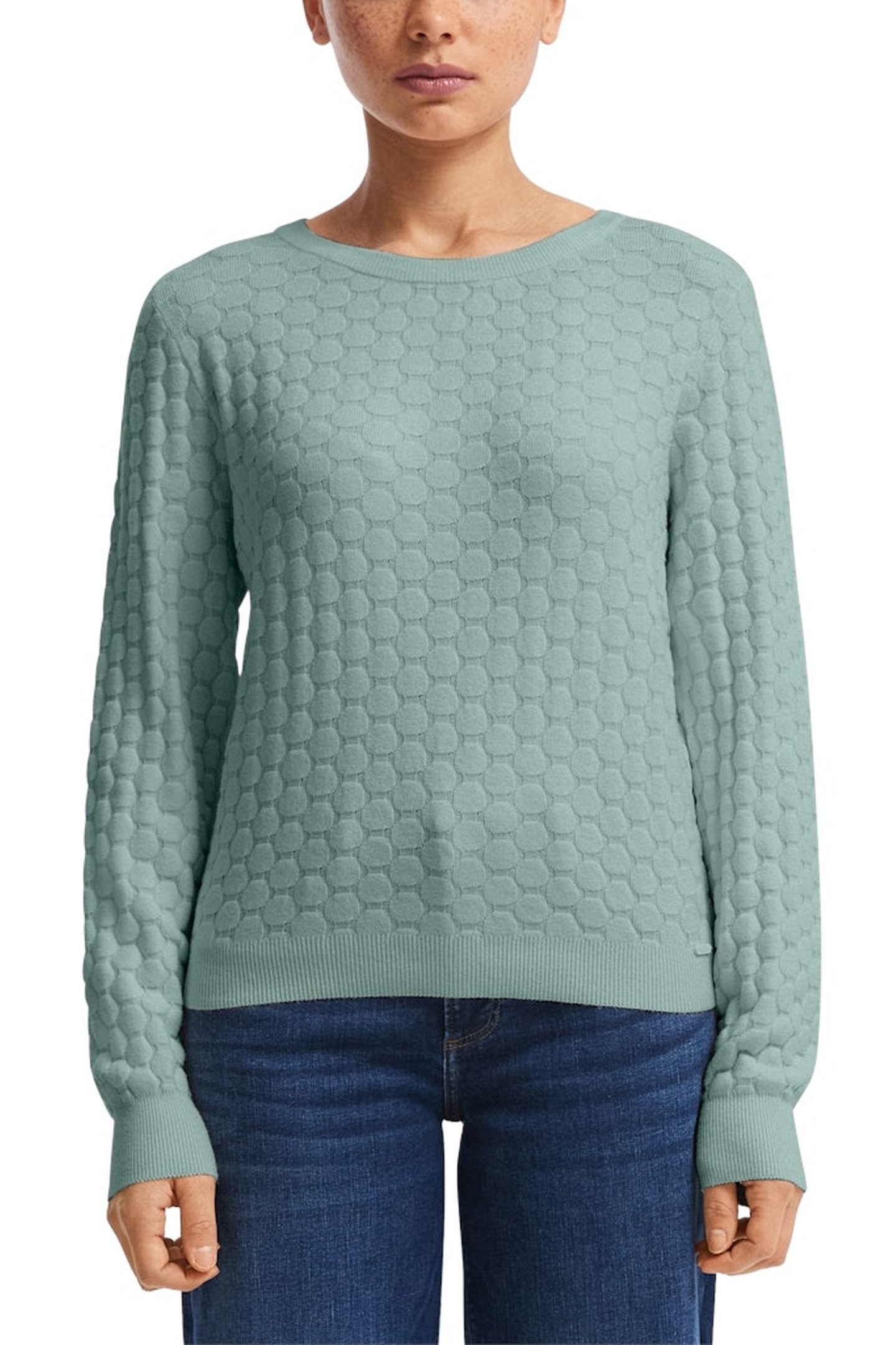 S.OLIVER-QS PULLOVER BLUE GREEN 2