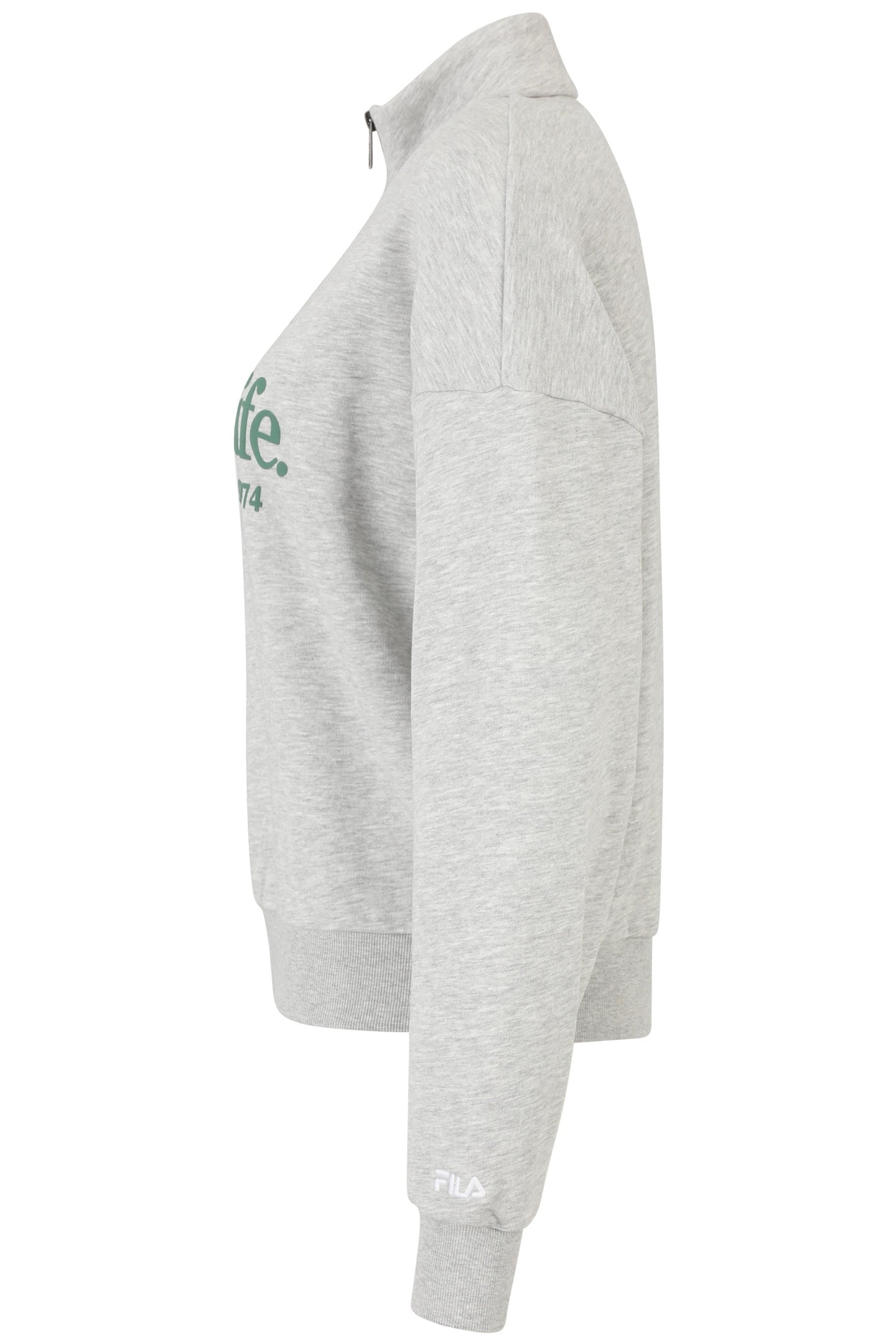 LACHY OVERSIZED HALF ZIP SWEATER LIGHT GREY MELANGE 4