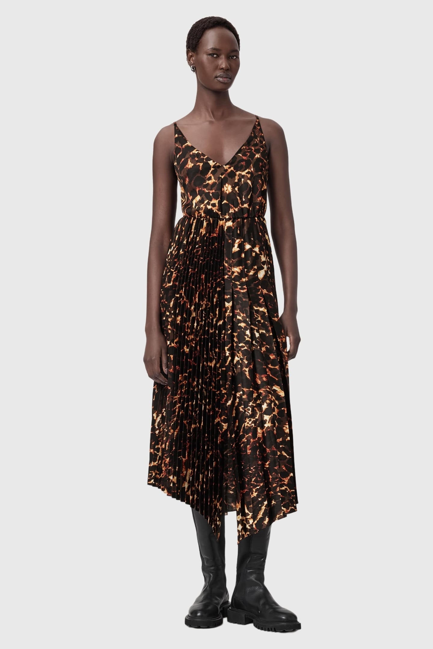 JAX PARDUS DRESS BLACK/BITTER BROWN 2