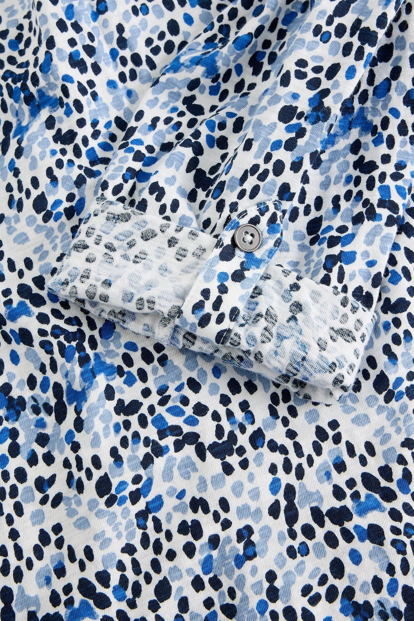 ANNIE LONGLINE SHIRT WHITE PRINT 5