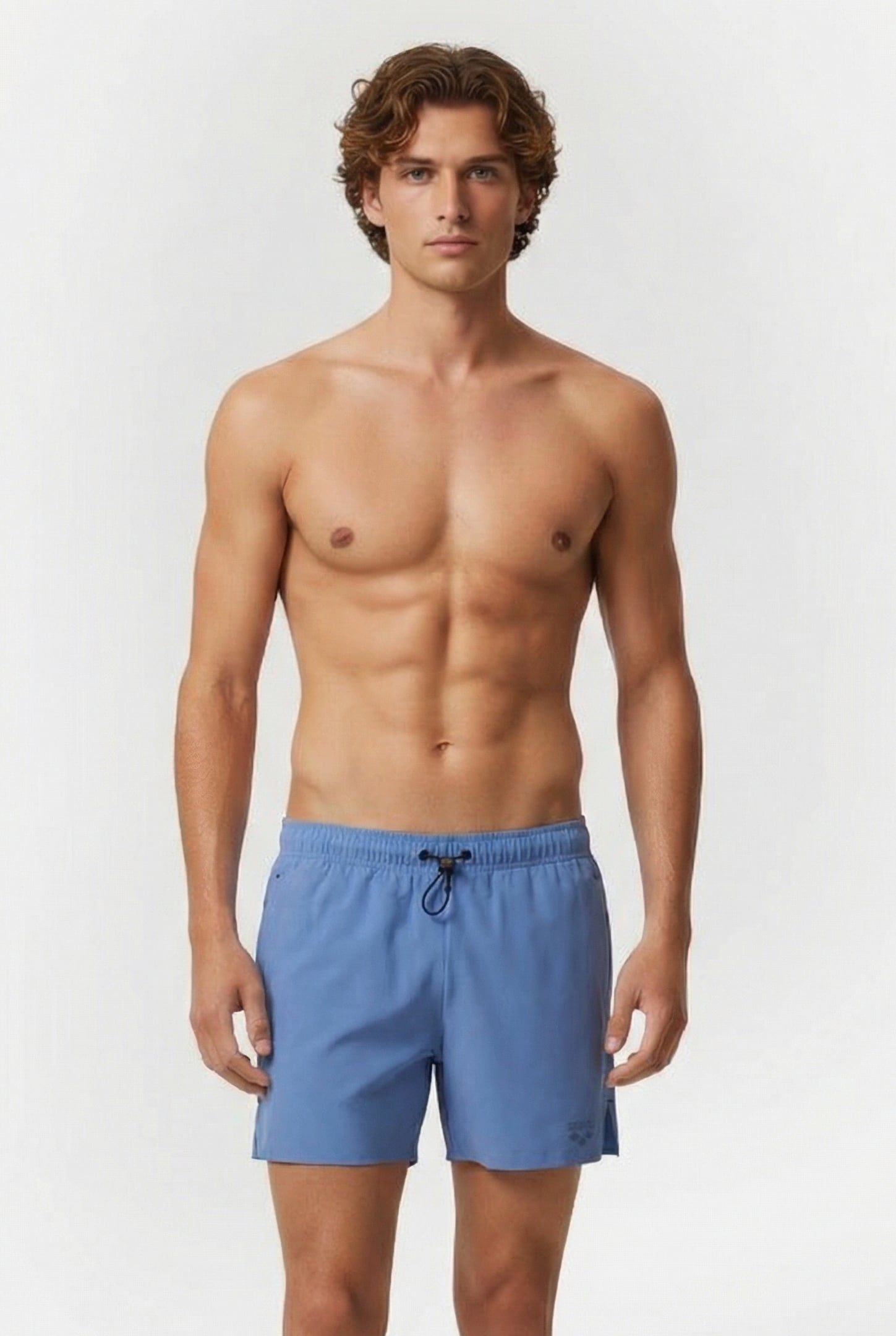 MEN'S ARENA EVO PRO_FILE BEACH SHORT GREY BLUE 1