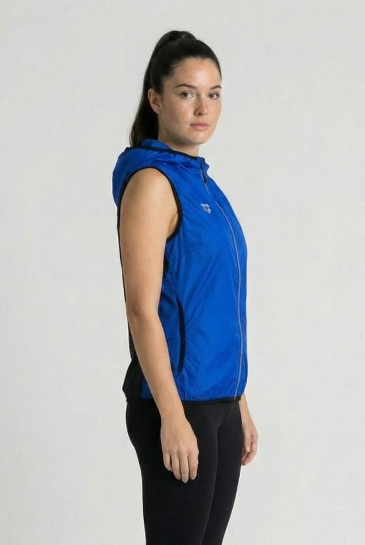 W GILET NEON BLUE-BLACK 3