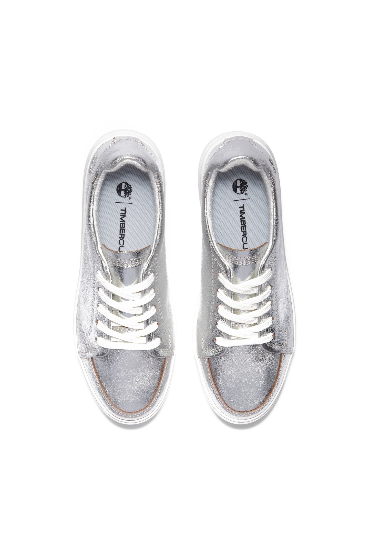 EMERSON STREET LOW LACE UP SNEAKER SILVER METALLIC 3