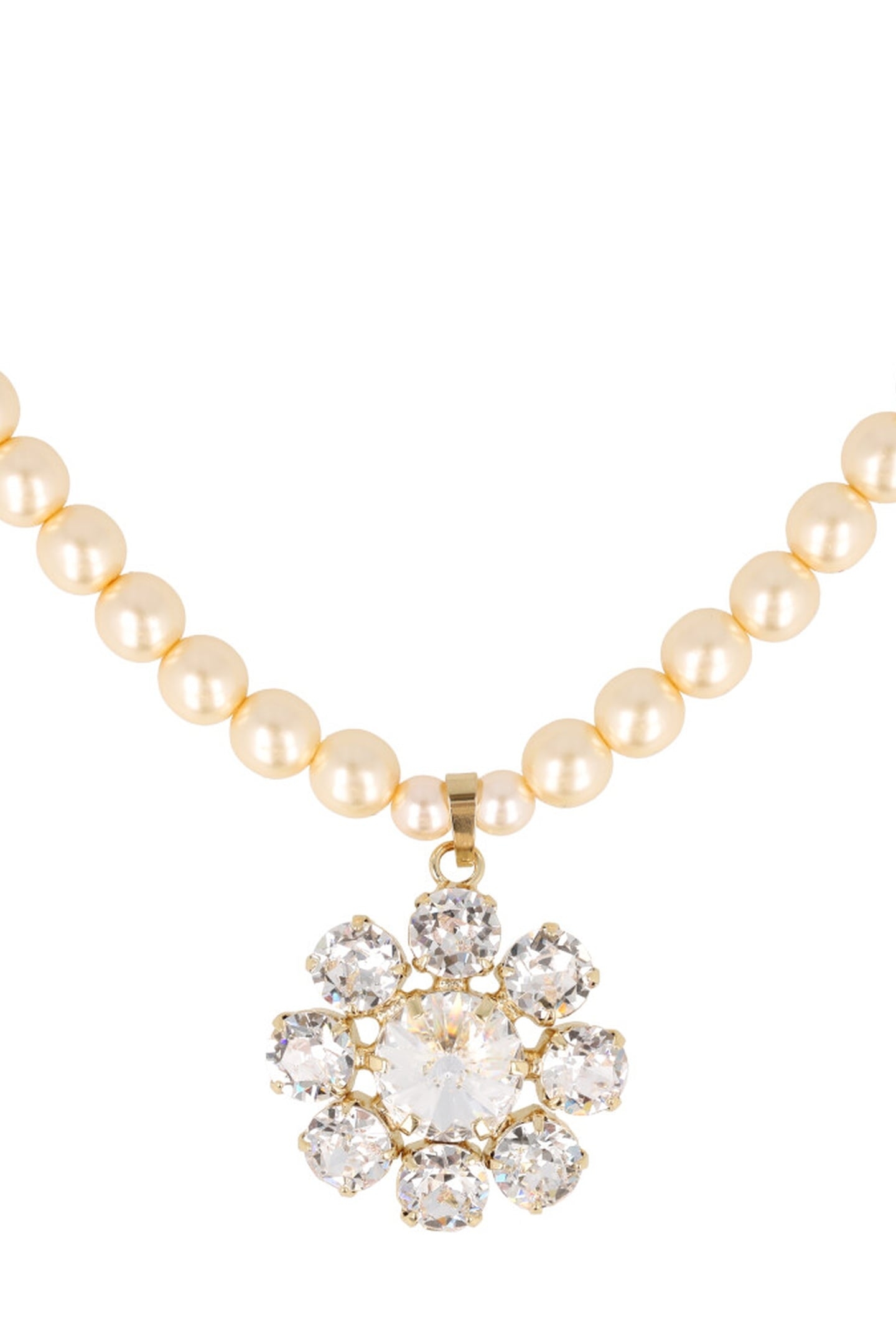 ANEMONE NECKLACE CREAM, CRYSTAL 2