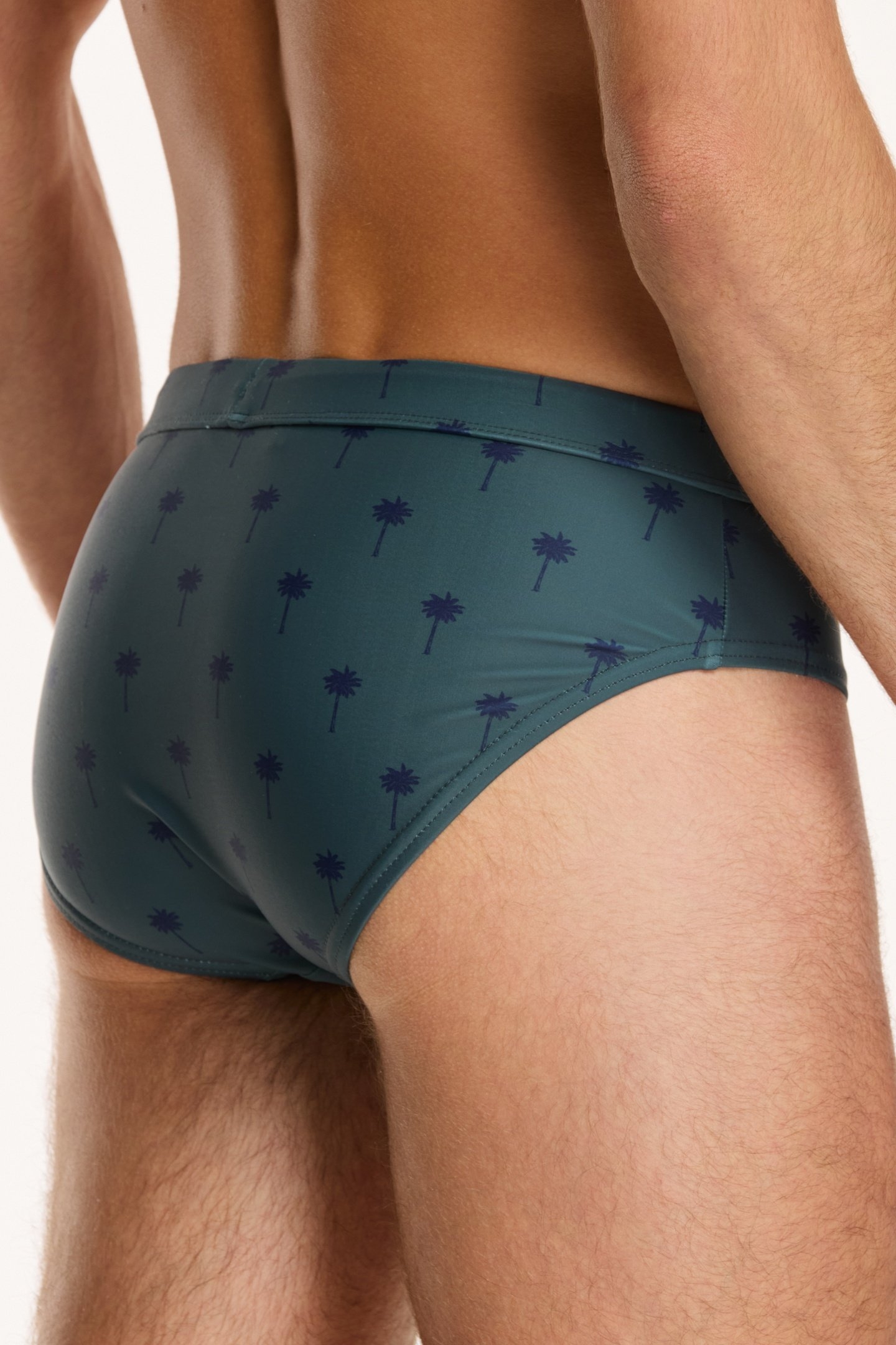 SWIMBRIEF SCRATCHED SHIWI PALM SMOKEY GREEN 5