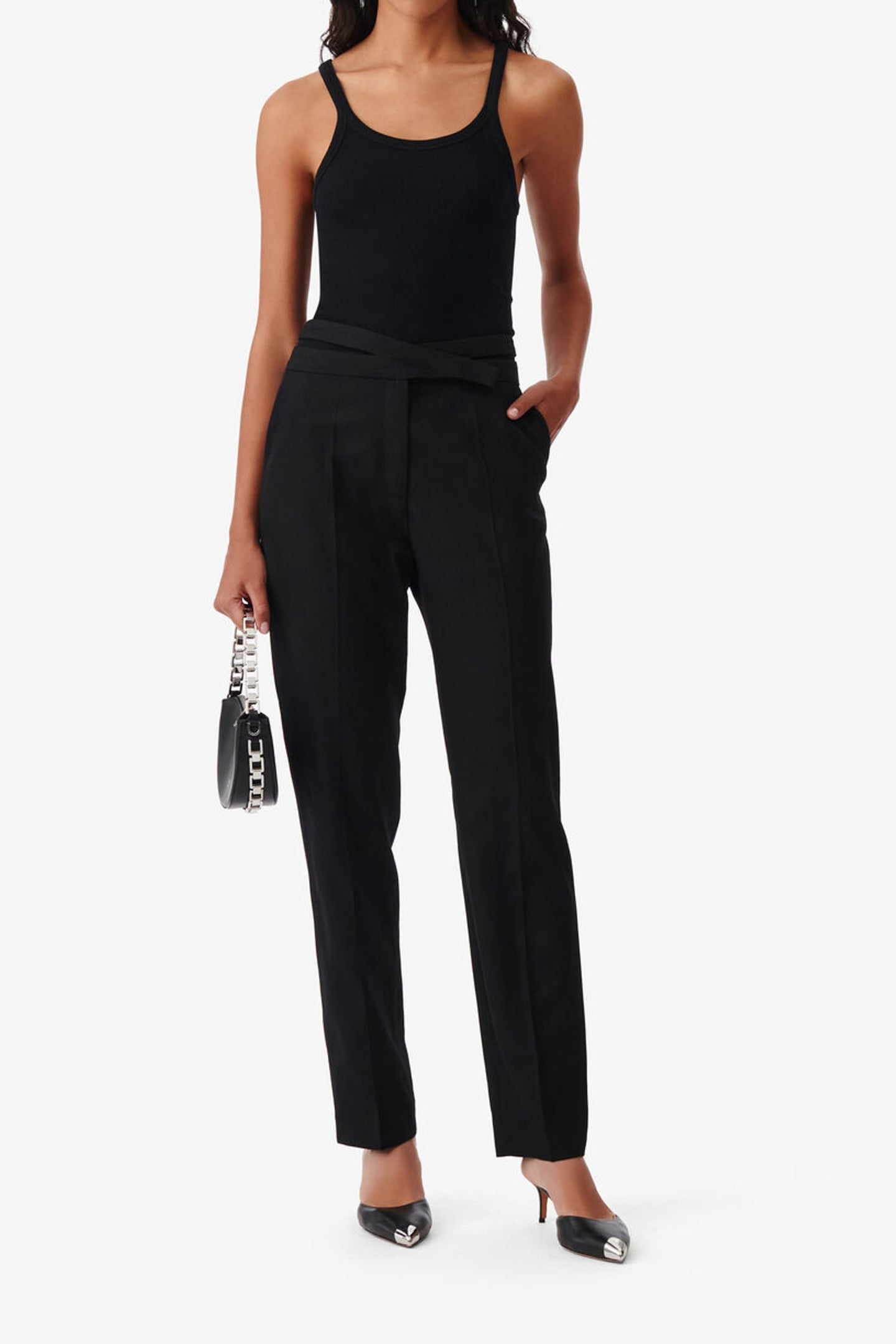 LUADA TROUSER BLACK LUREX 1