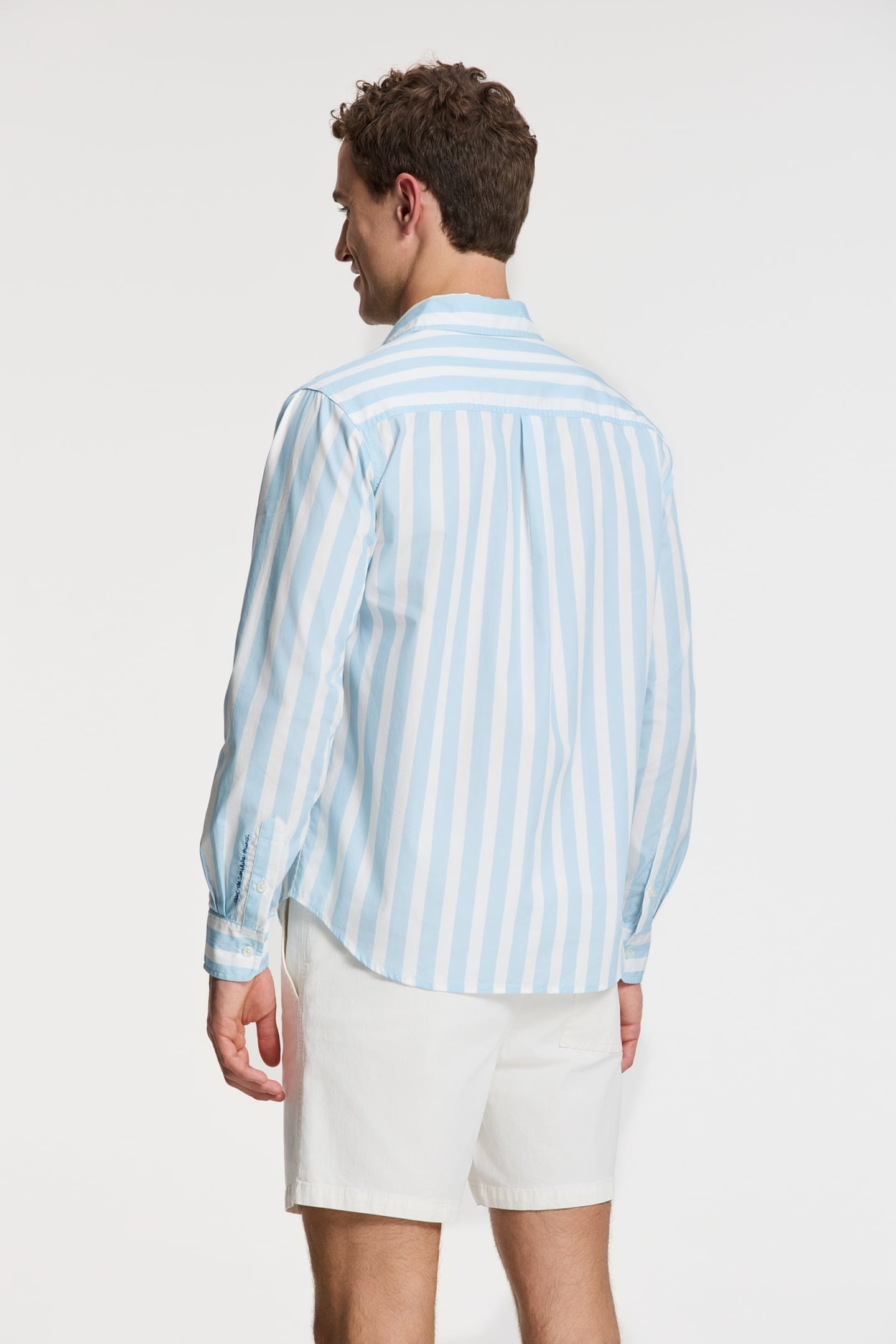 RICK LONG SLEEVE SHIRT BLOCK STRIPE BLUE CLOUD BLOCK STRIPES 5