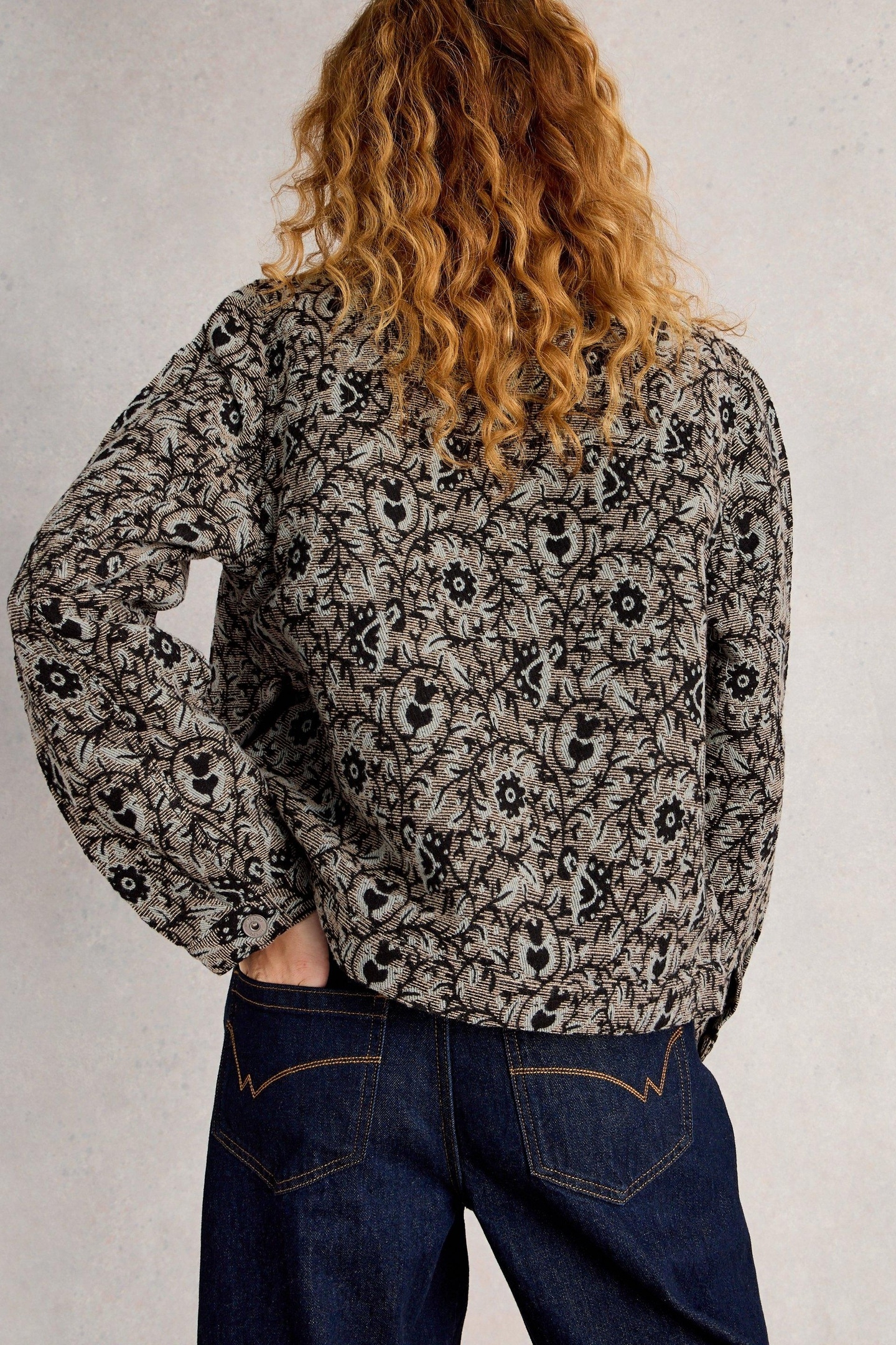 ESME JACQUARD JACKET GREY MULTI 3