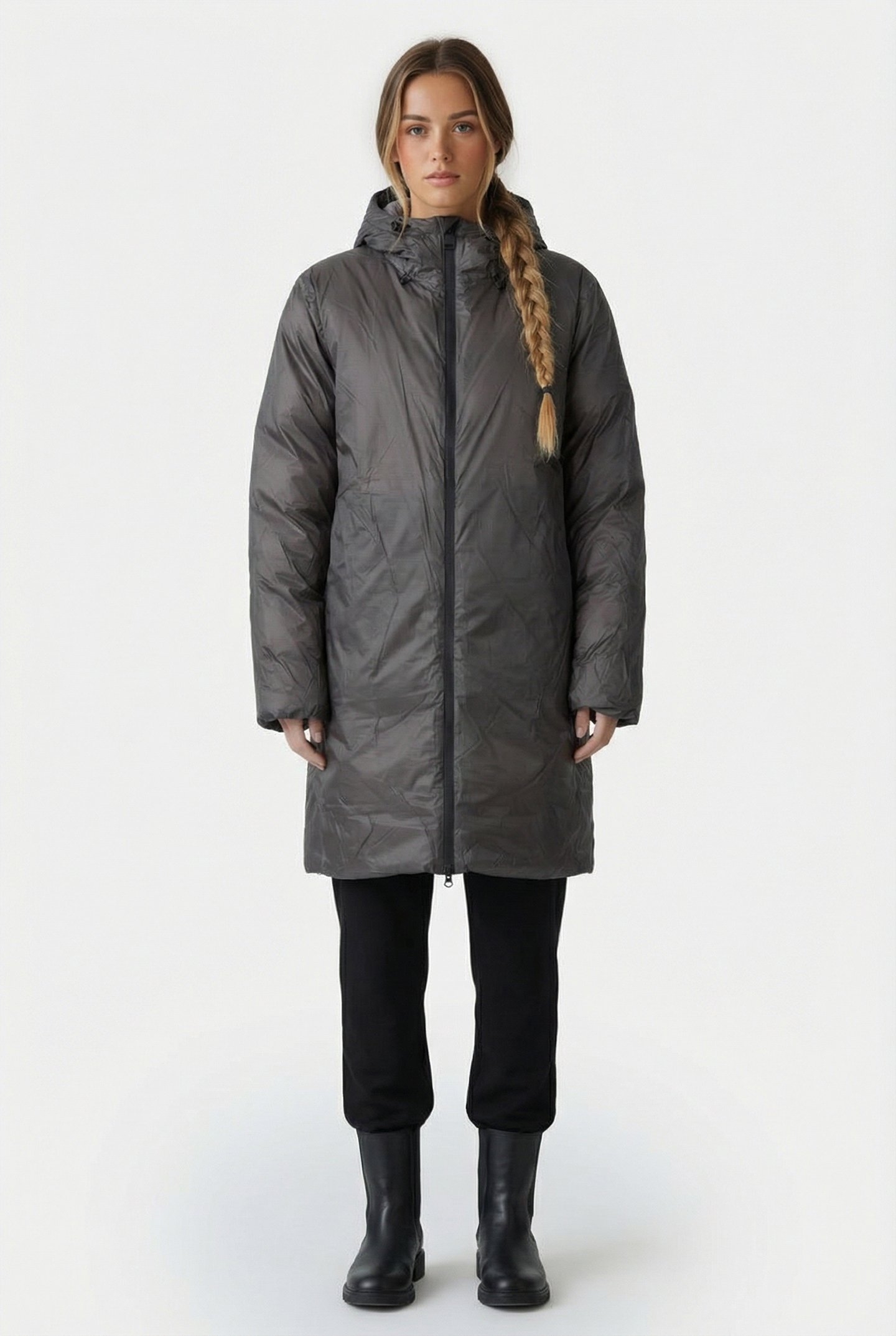 UNISEX KEVO LONG PUFFER JACKET W4T4 GREY 2