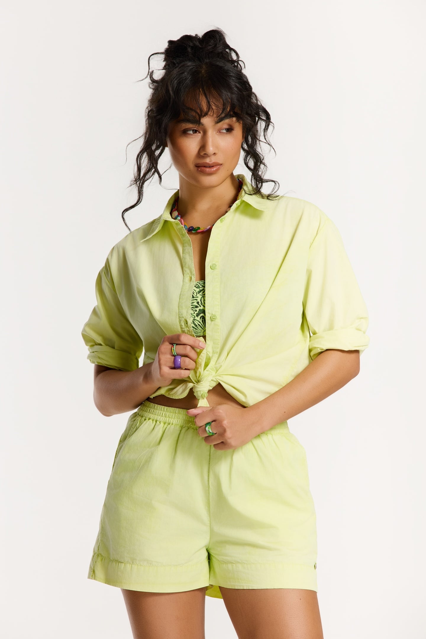 EVIE BLOUSE GREEN LIGHT LIME 1