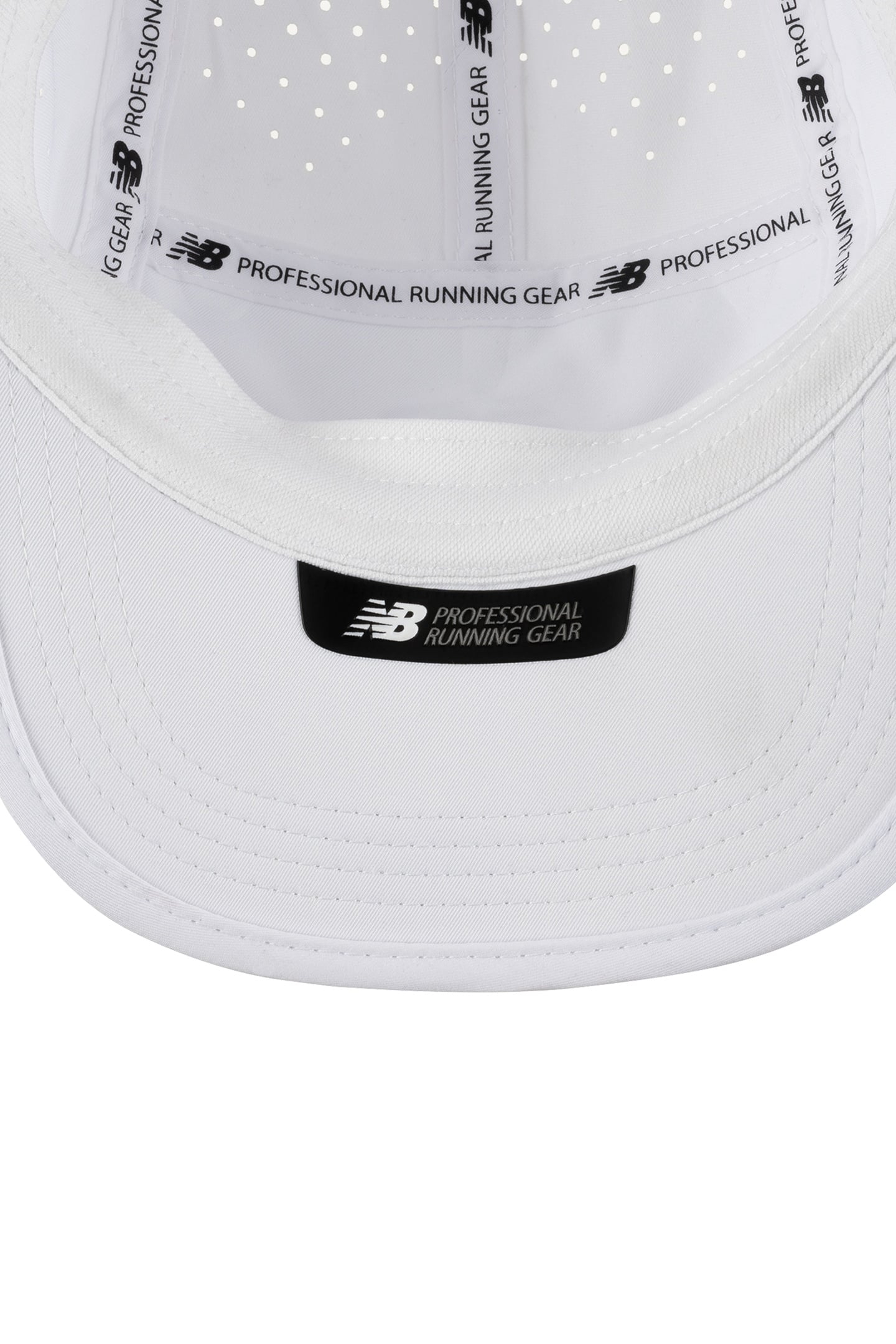 UNISEX 5 PANEL PRO RUN HAT WHITE (WT) 3