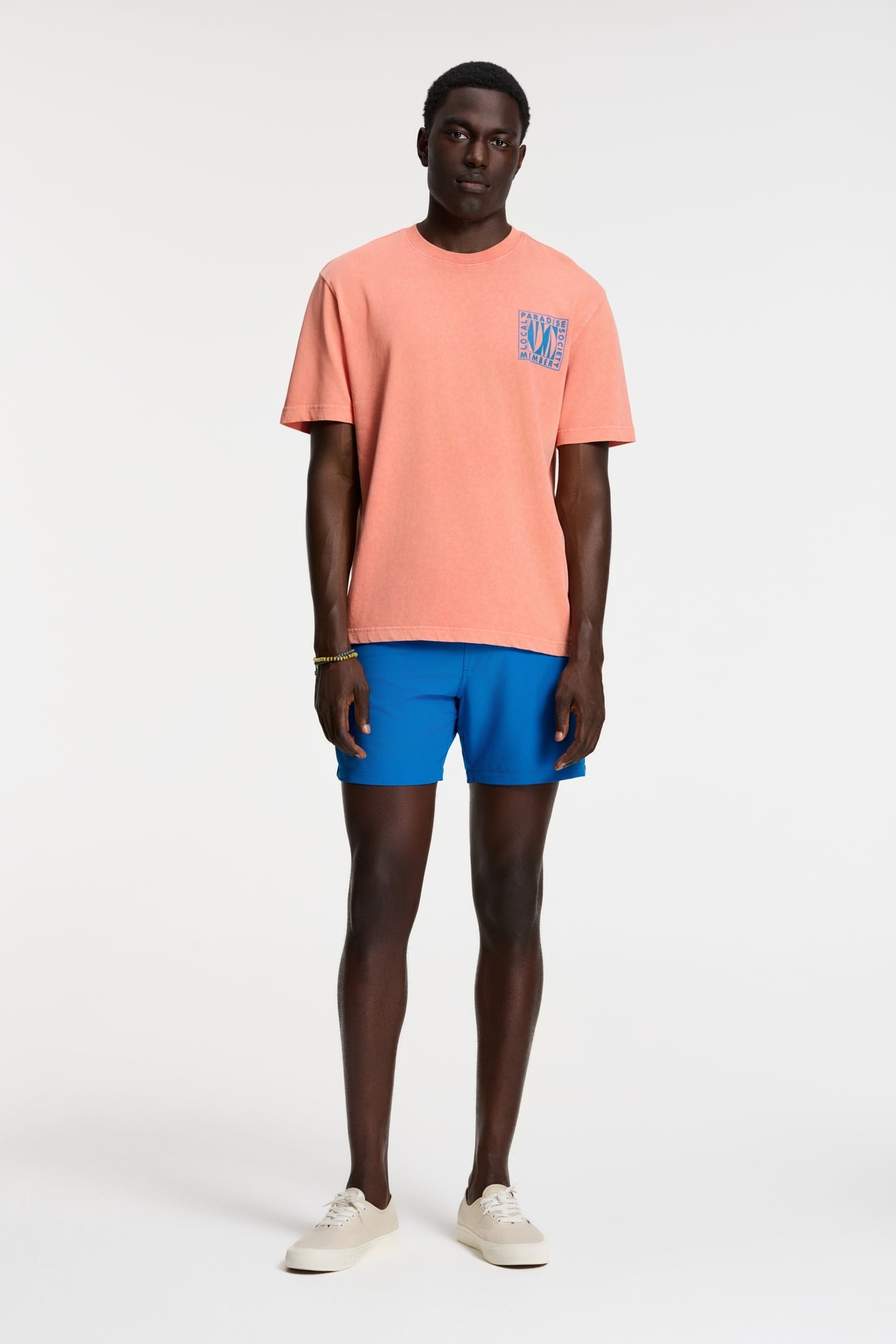 FINN RELAXED T-SHIRT PARADISE BLOCK ORANGE CORAL 3