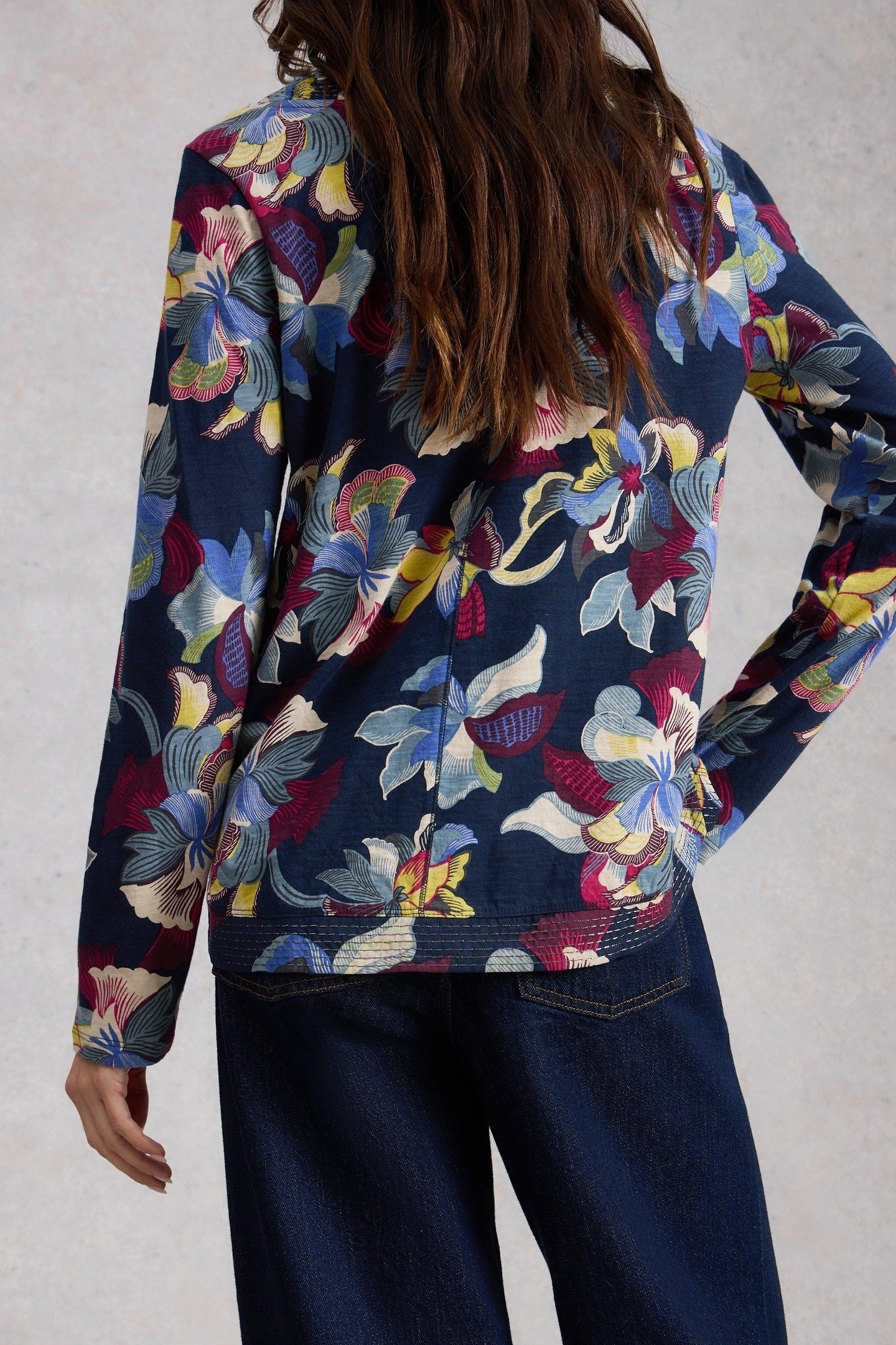 WEAVER LS TEE NAVY PRINT 3