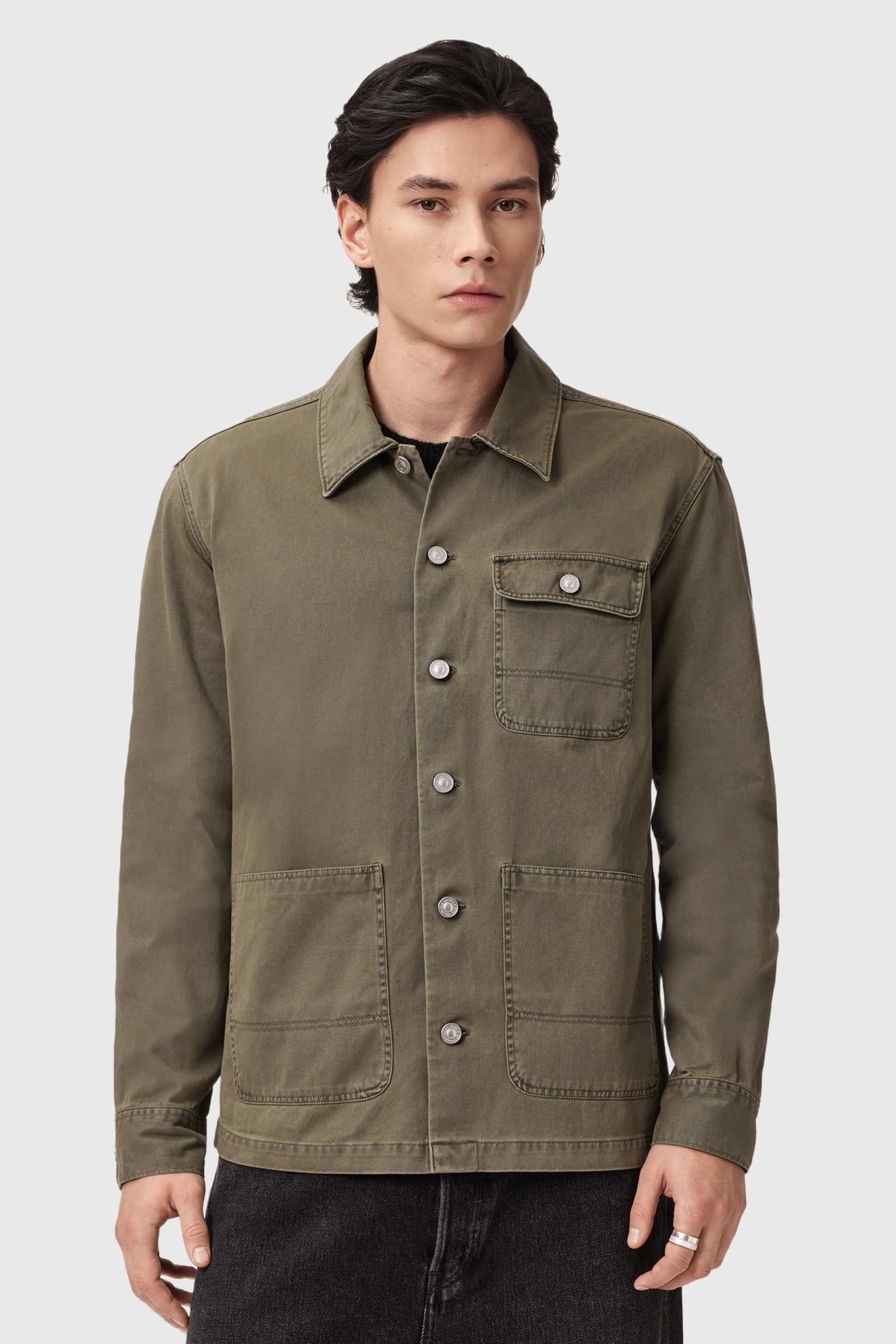NEVIS CHORE SHIRT PASTORAL GREEN 4