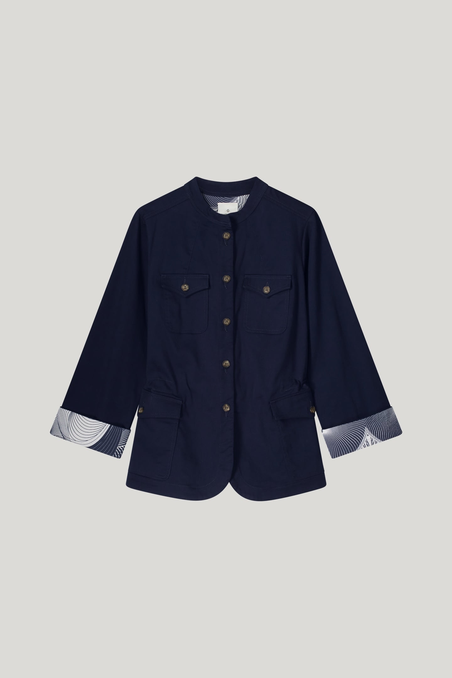JACKET COTTON STRETCH NAVY NOIR 3
