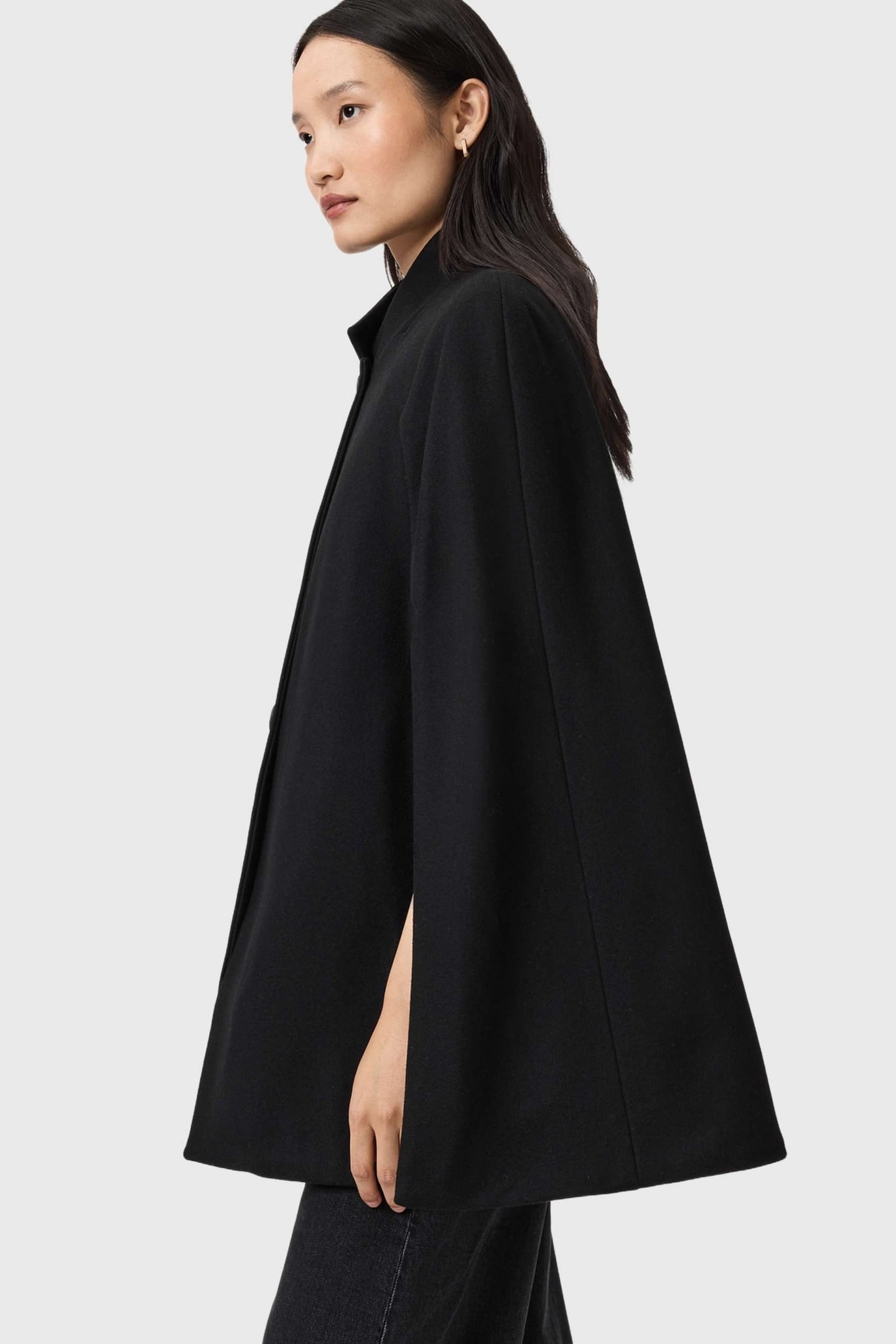 LUNIS CAPE COAT BLACK 7