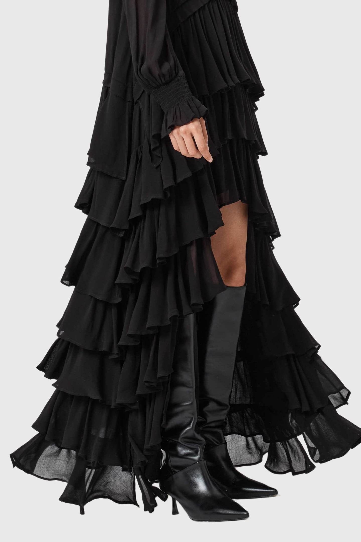 CAVARLY LS MAXI DRES BLACK 6