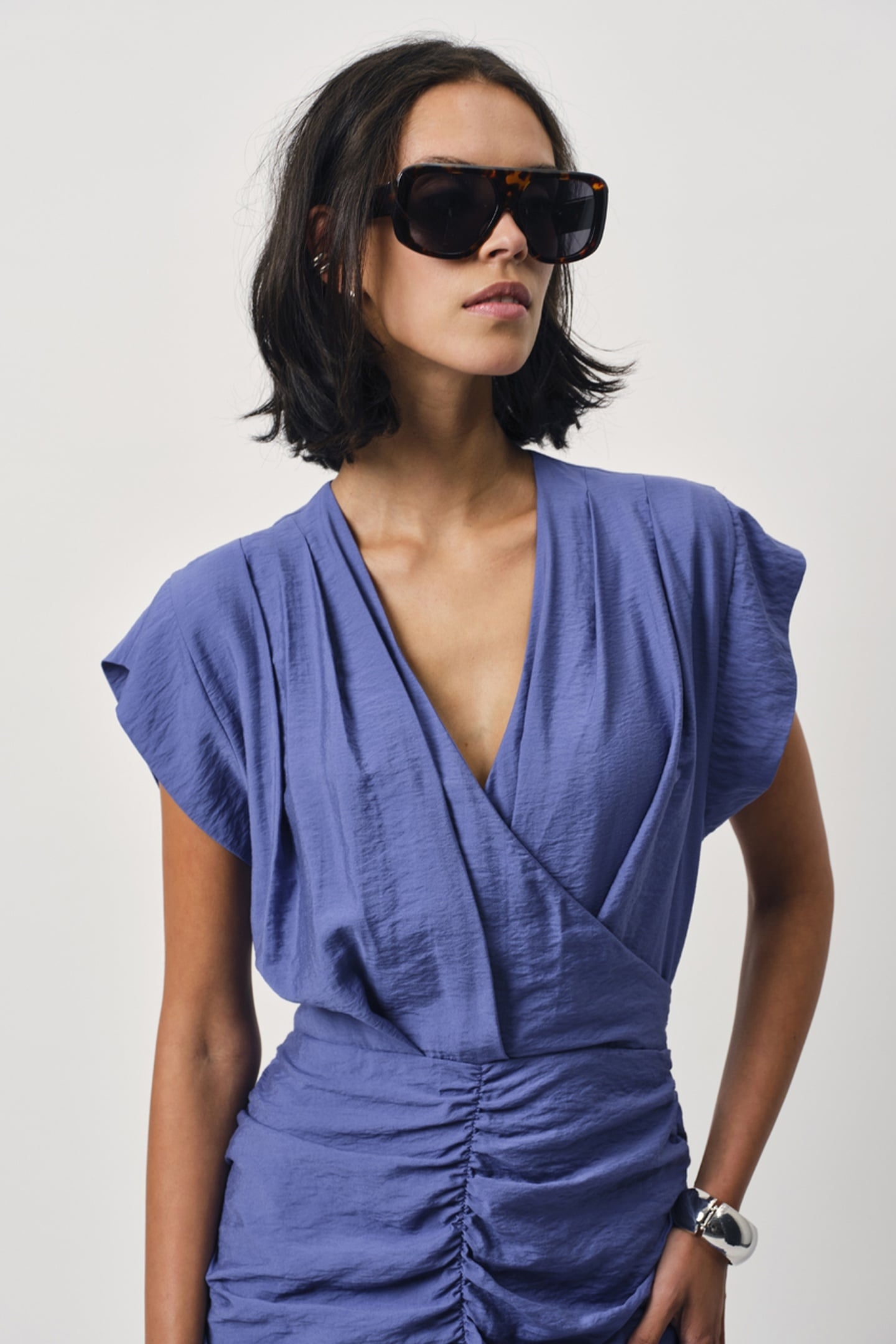 DARCY DRAPEY DRESS TWILIGHT BLUE 4