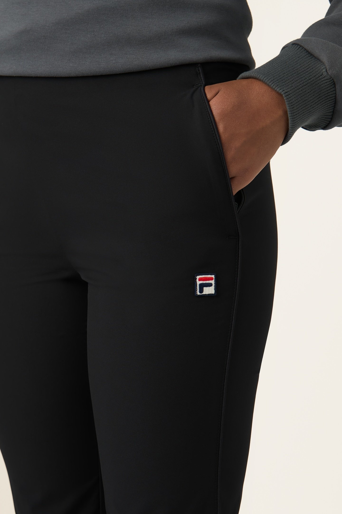 SIMONETTA FLARED 4-WAY STRETCH PANTS BLACK 6