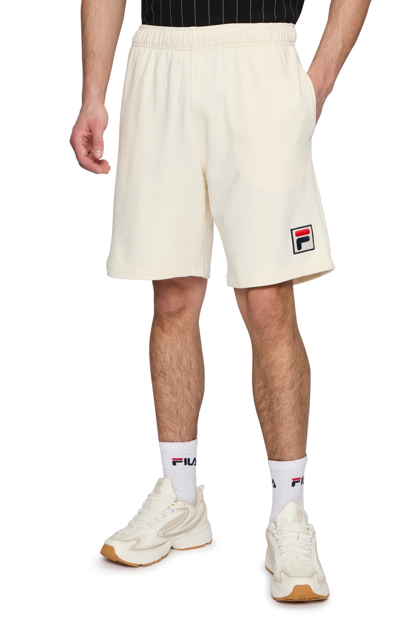 UNISEX BEDFORD LOOSE SHORTS ANTIQUE WHITE 1