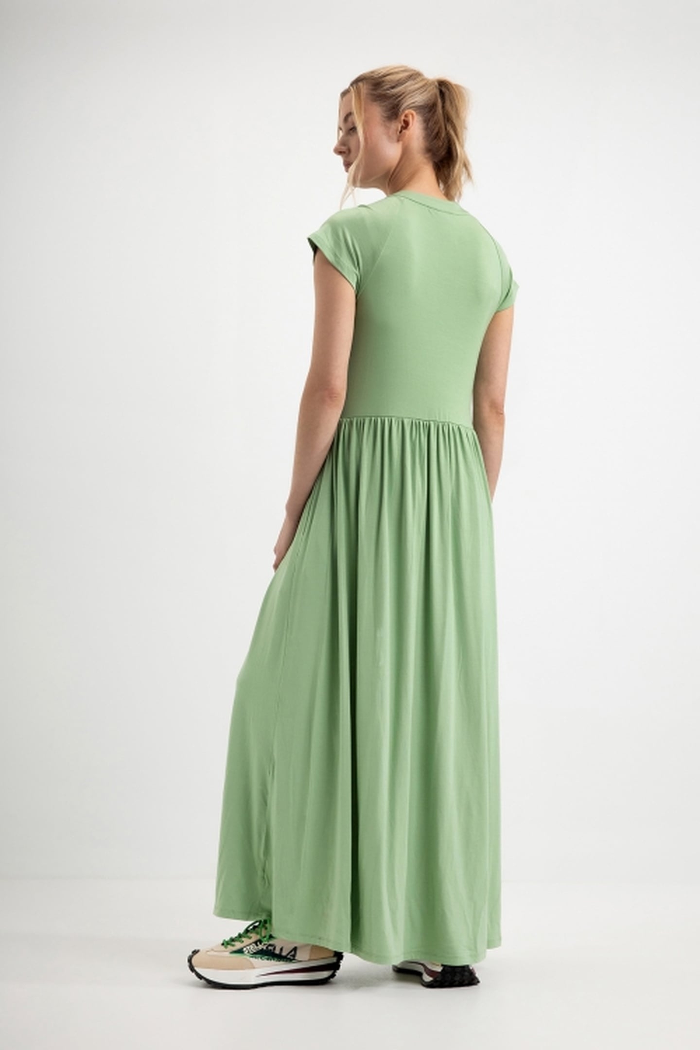 DAGMAR DRESS SEA GREEN 4