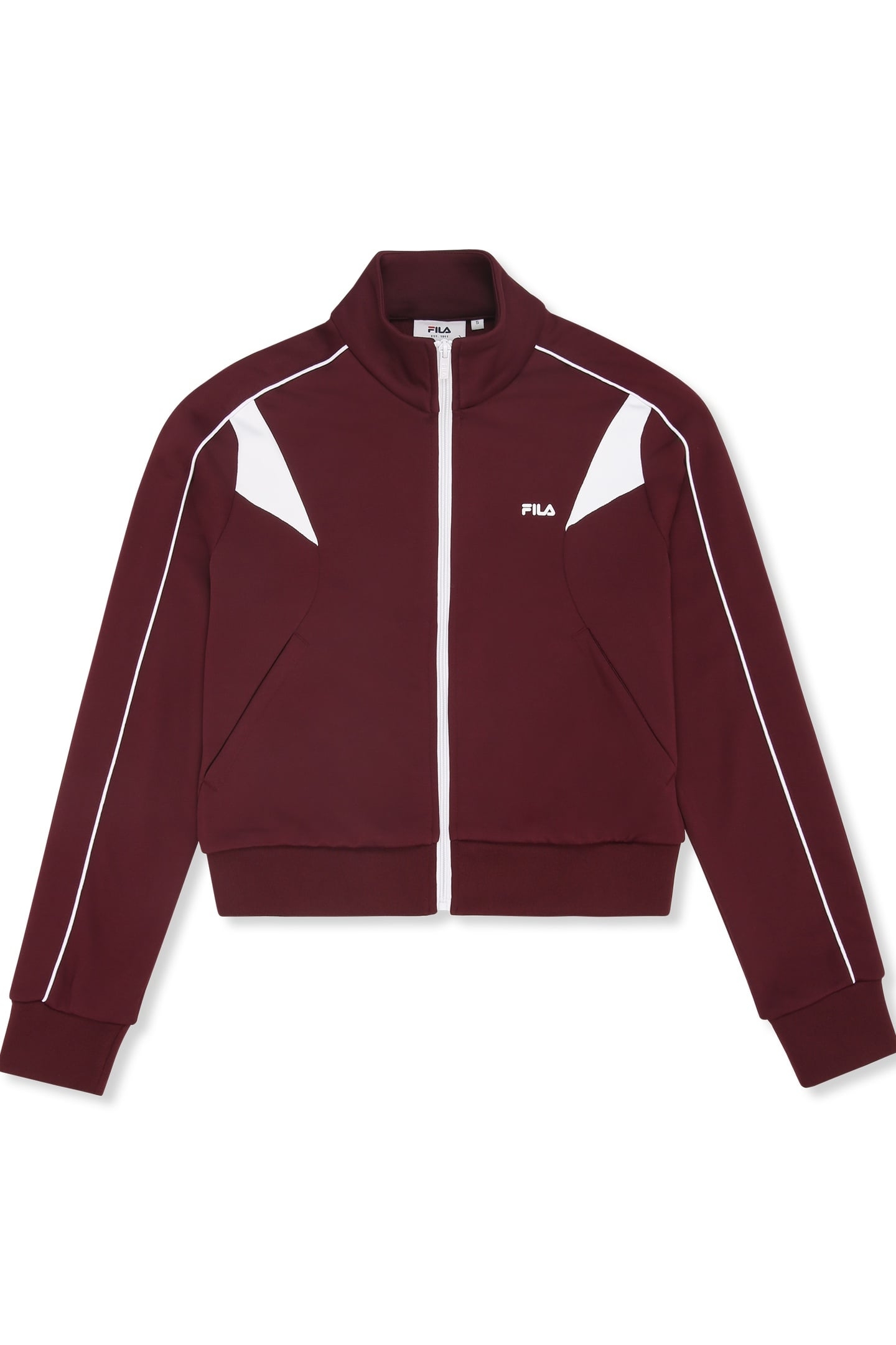 RIVOLI REGULAR BLOCKED TRACK JACKET FIG-BRIGHT WHITE 5