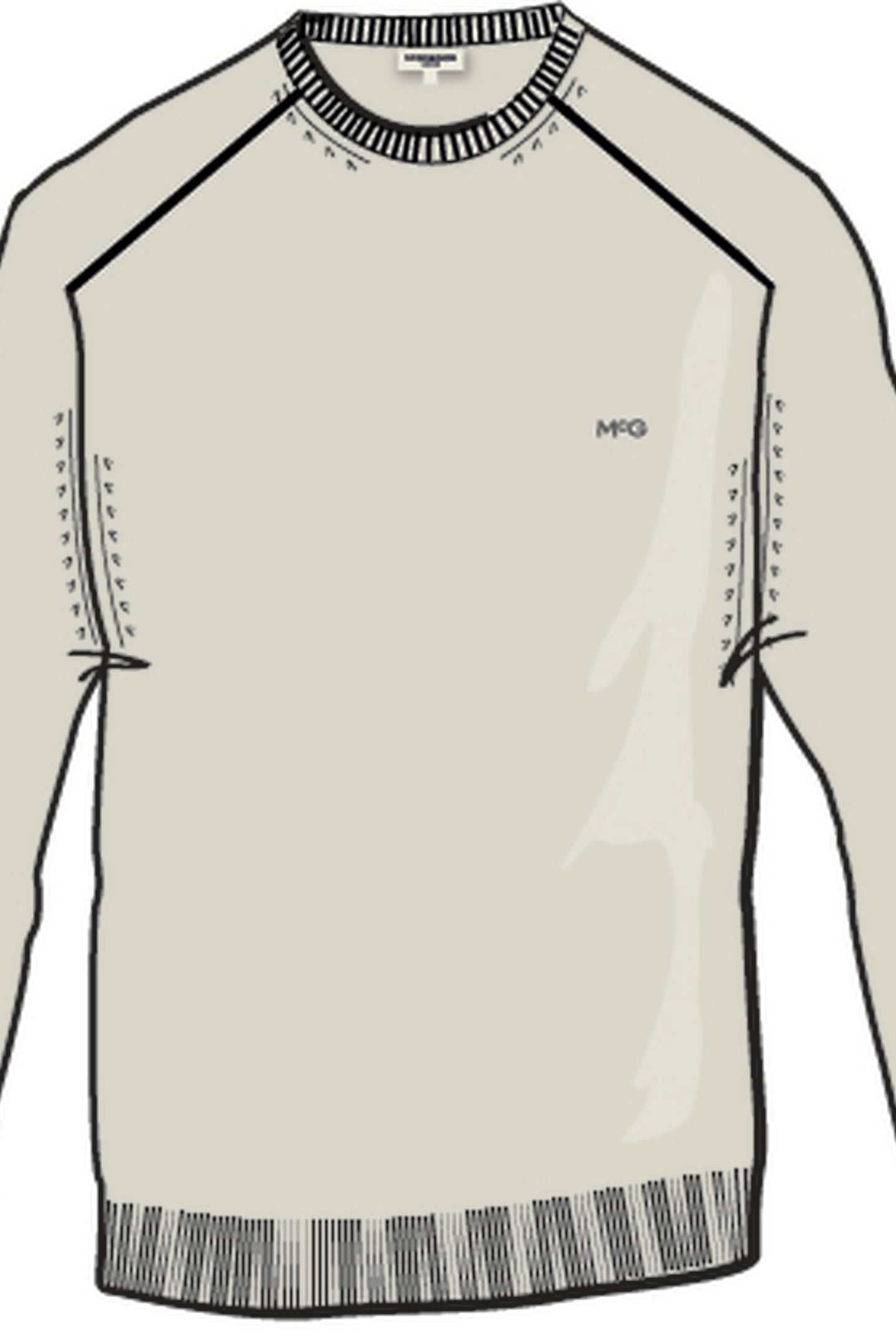 C-NECK SWEATER OFF WHITE 3