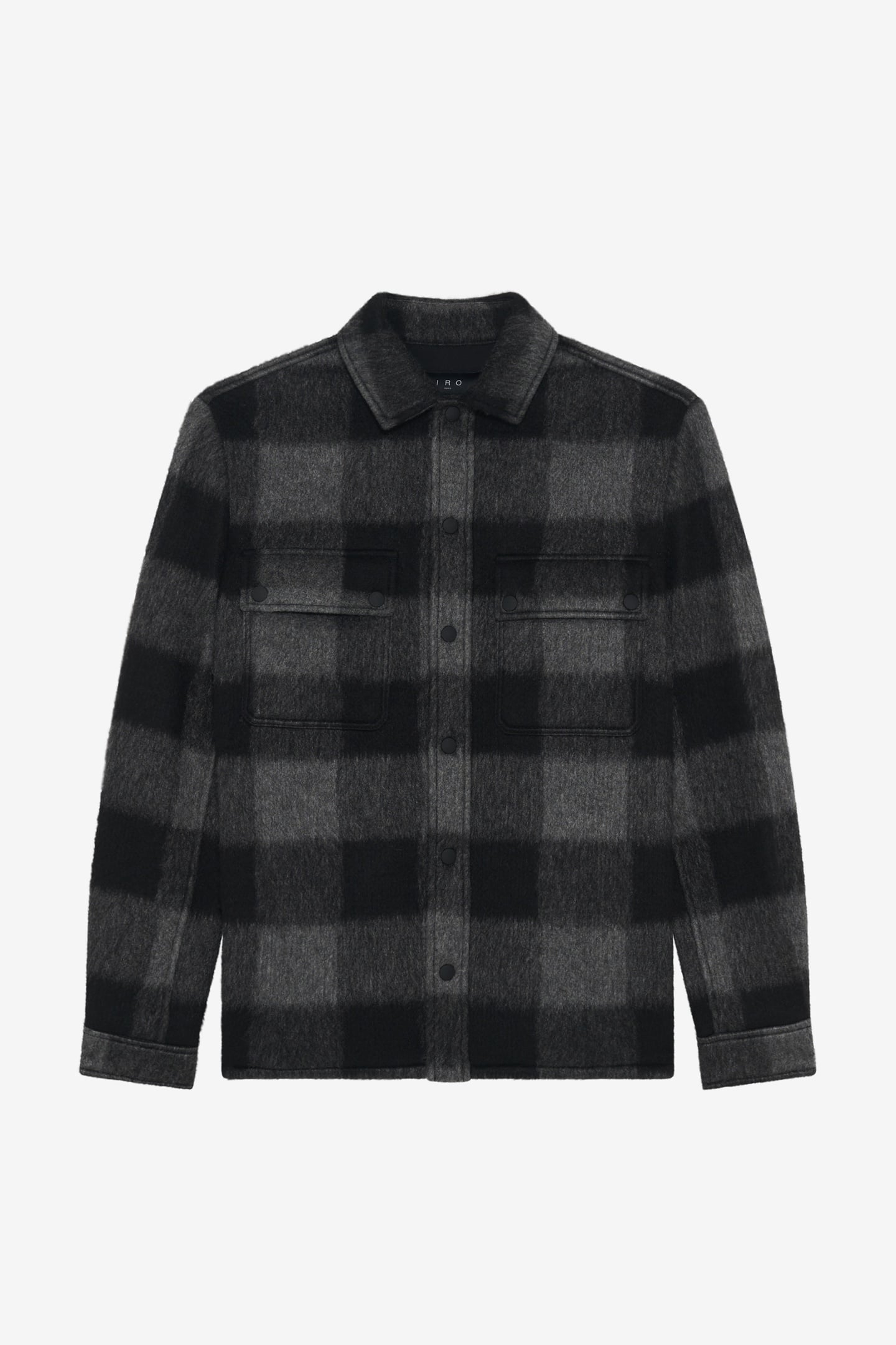 ILARIO OVERSHIRT BLACK/DARK GREY 4