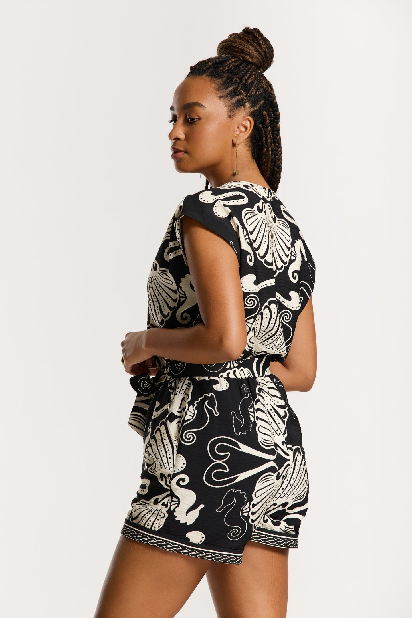 FAYE JUMPSUIT SEA PEARL BLACK SEA PEARL 7