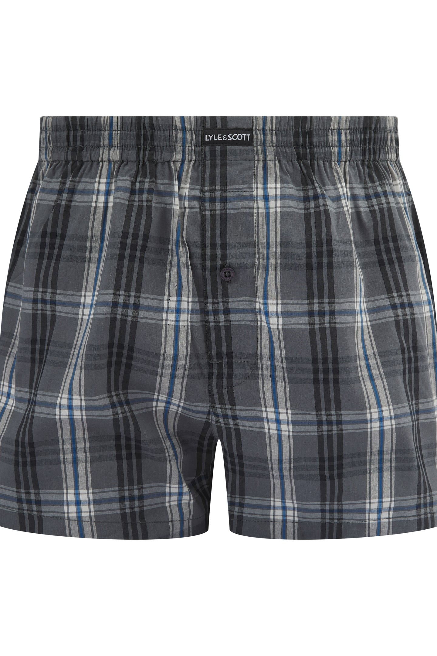 ROBINSON 3 PACK COTTON BOXER SHORTS CHECK/BLACK/STRIPE 4