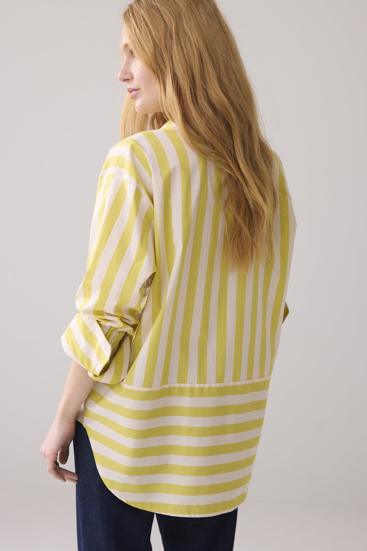 BLOUSE PRINTED STRIPE MIMOSA YELLOW 3