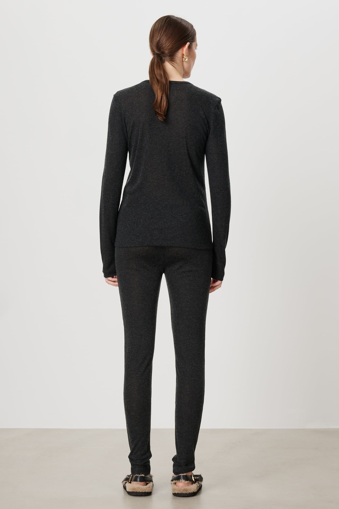 SOFT JERSEY LEGGING CHARCOAL 3