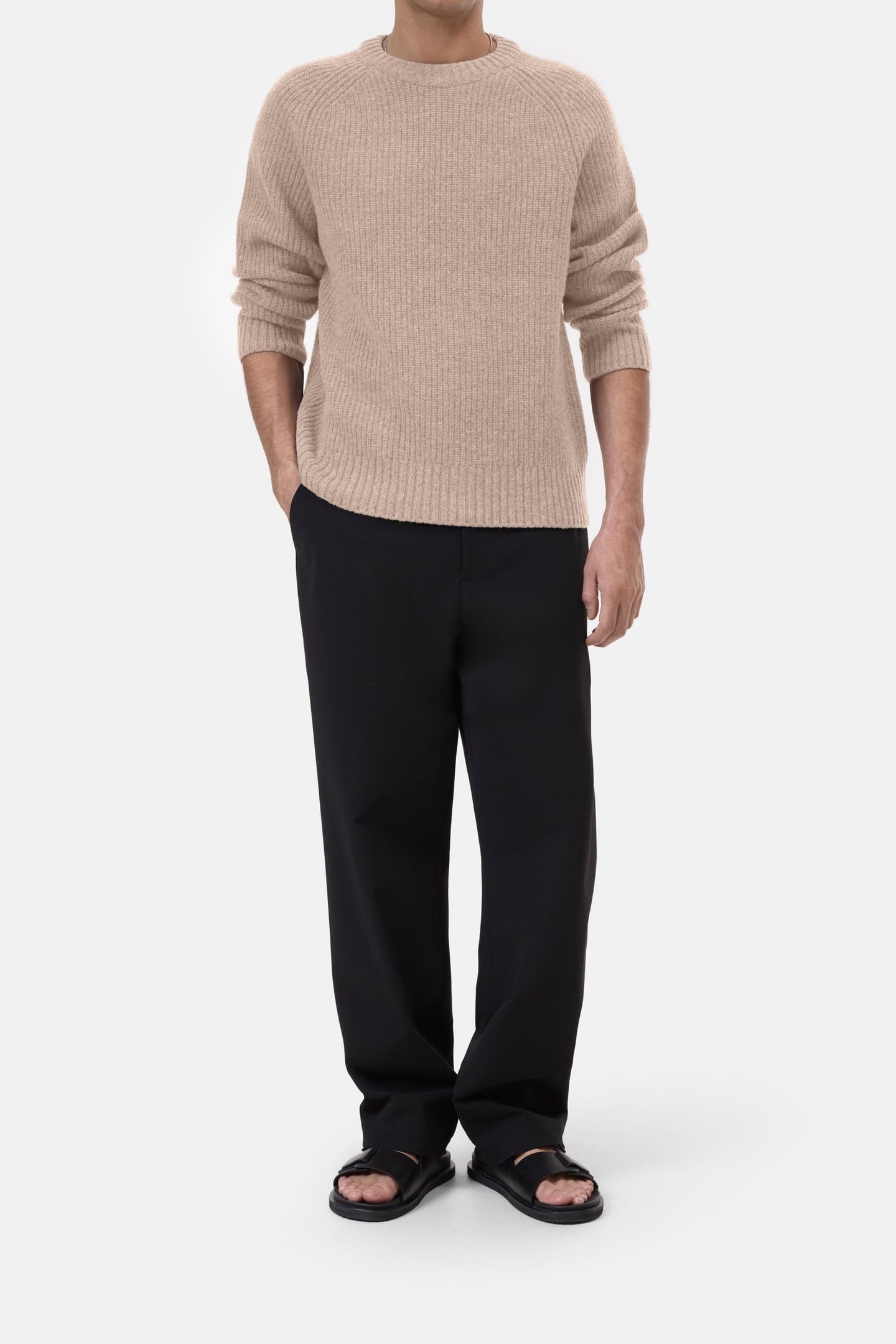 KNITTED PULLOVER KNITS CASHEW CREAM 1