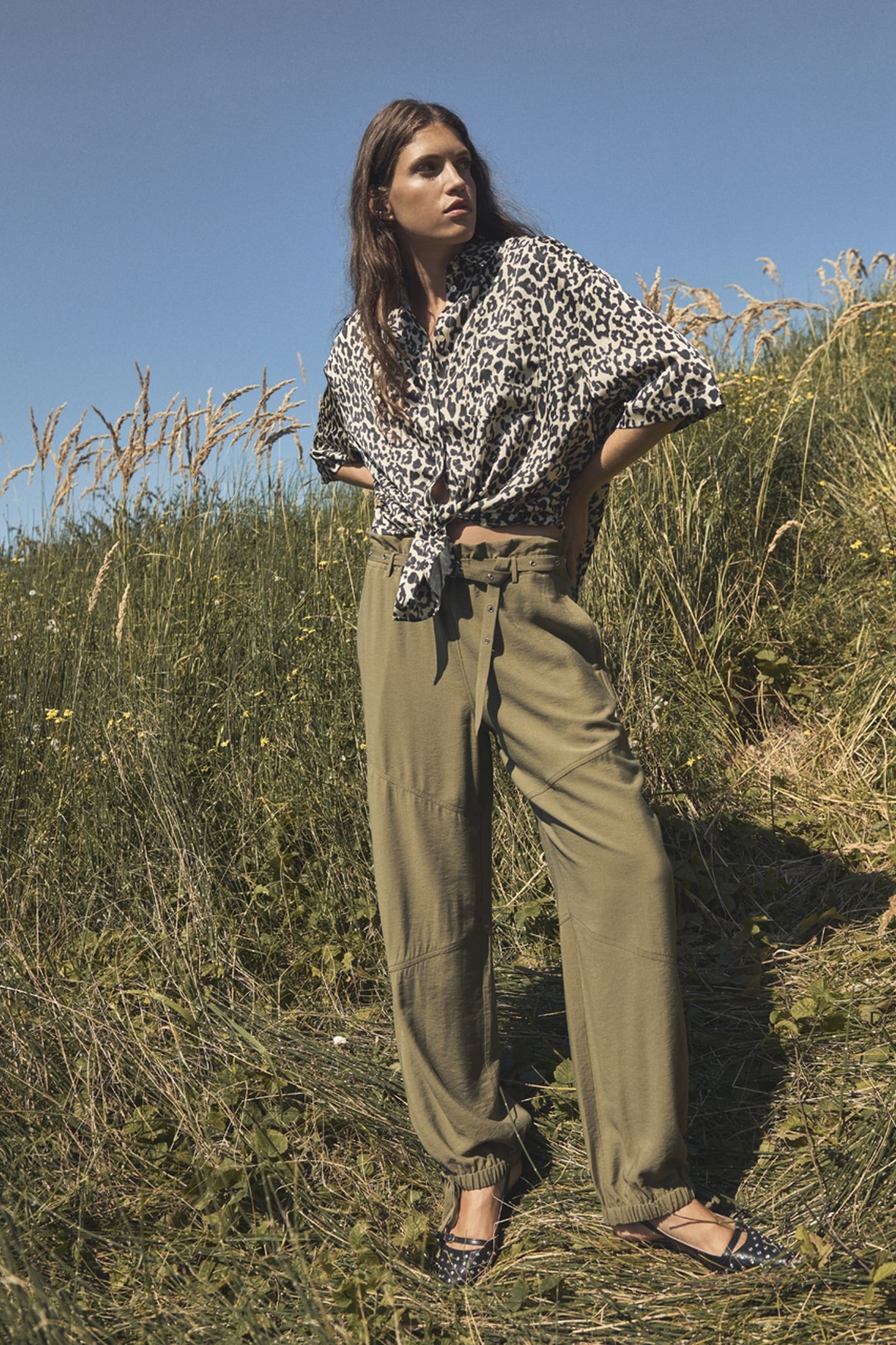 PEJU LEOPARD PRINTED LONG BLOUSE MULTICOLOUR 7