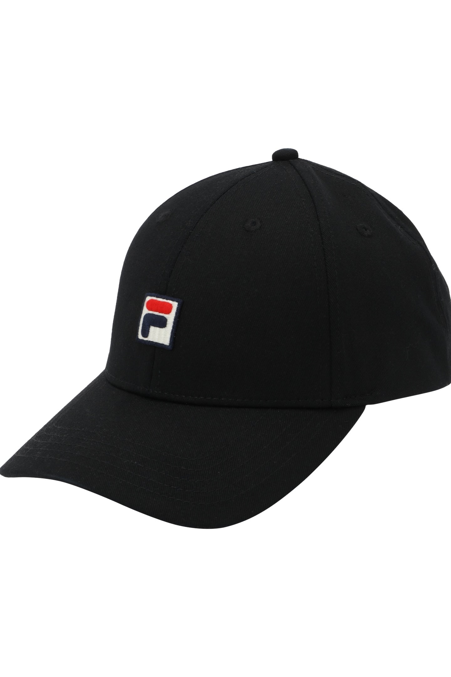 UNISEX BIELLA 6 PANEL LOGO CAP BLACK 1