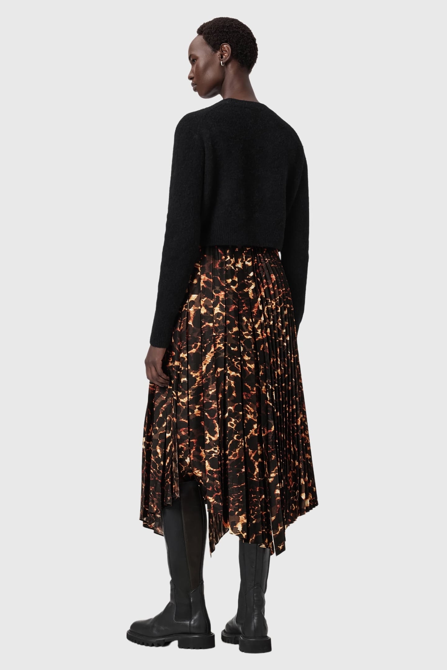 JAX PARDUS DRESS BLACK/BITTER BROWN 6