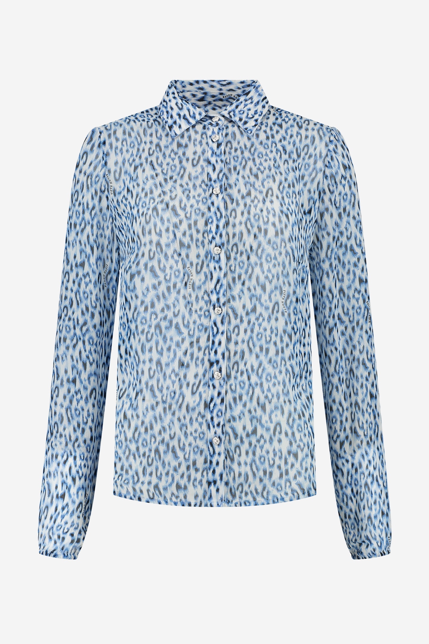 CHLOE BLOUSE BRIGHT BLUE WASH 2
