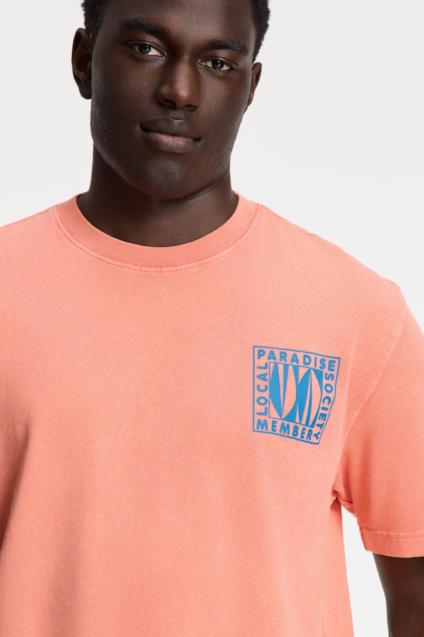 FINN RELAXED T-SHIRT PARADISE BLOCK ORANGE CORAL 7