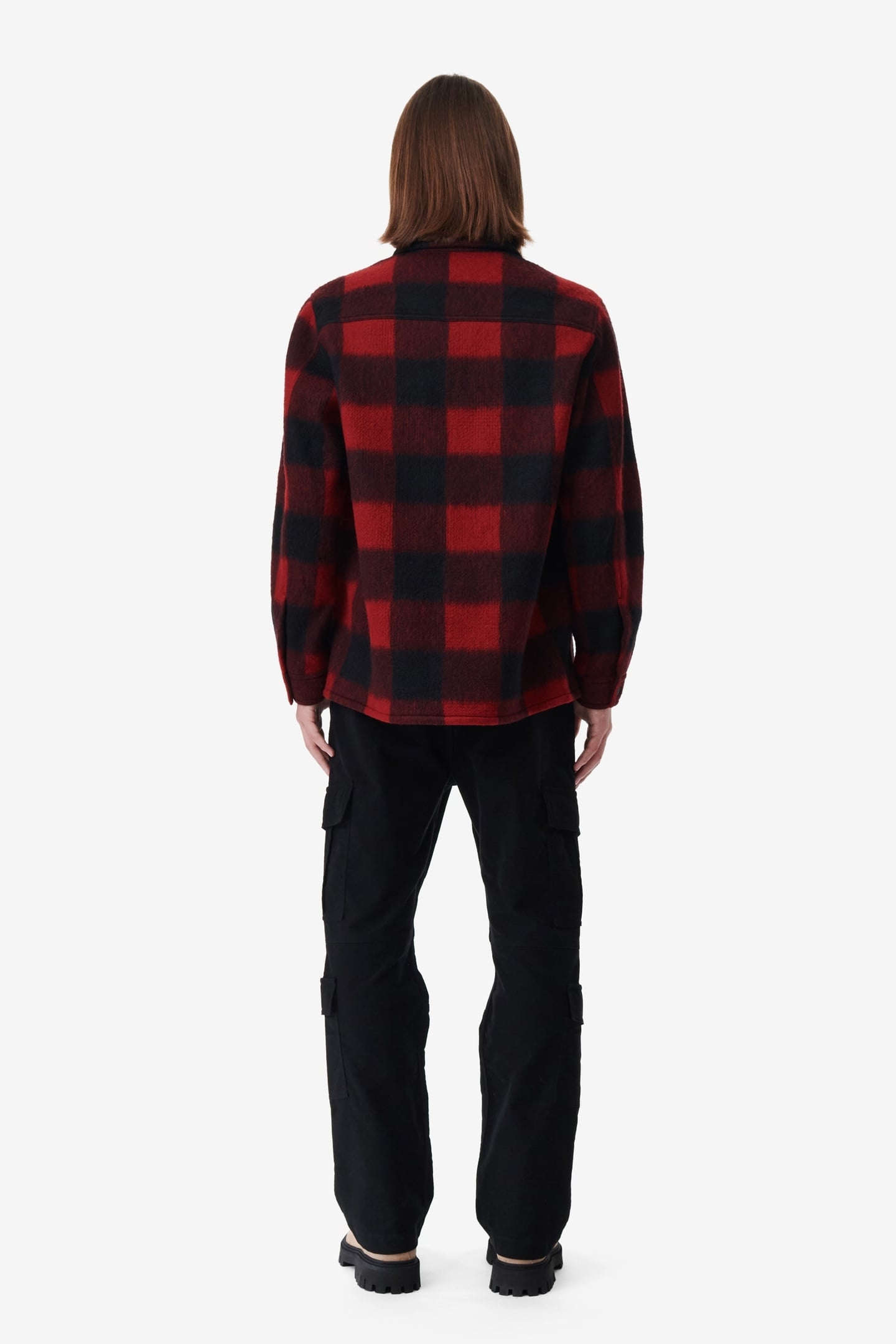 ILARIO OVERSHIRT MIXED RED 4