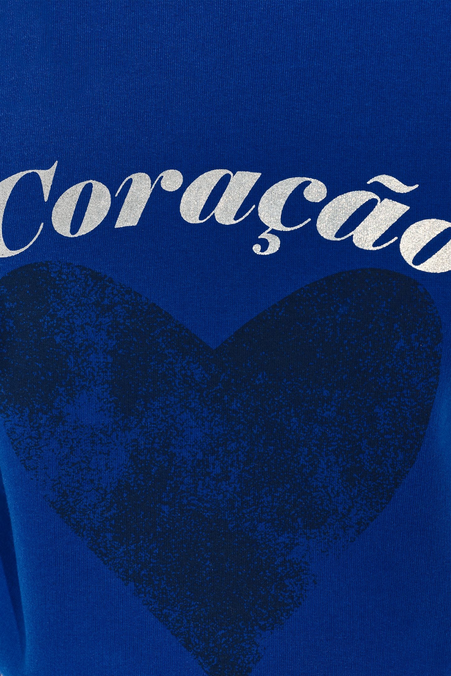 MIDI - METALLIC MESSAGE BLUE SWEATSHIRT WITH HEART 7