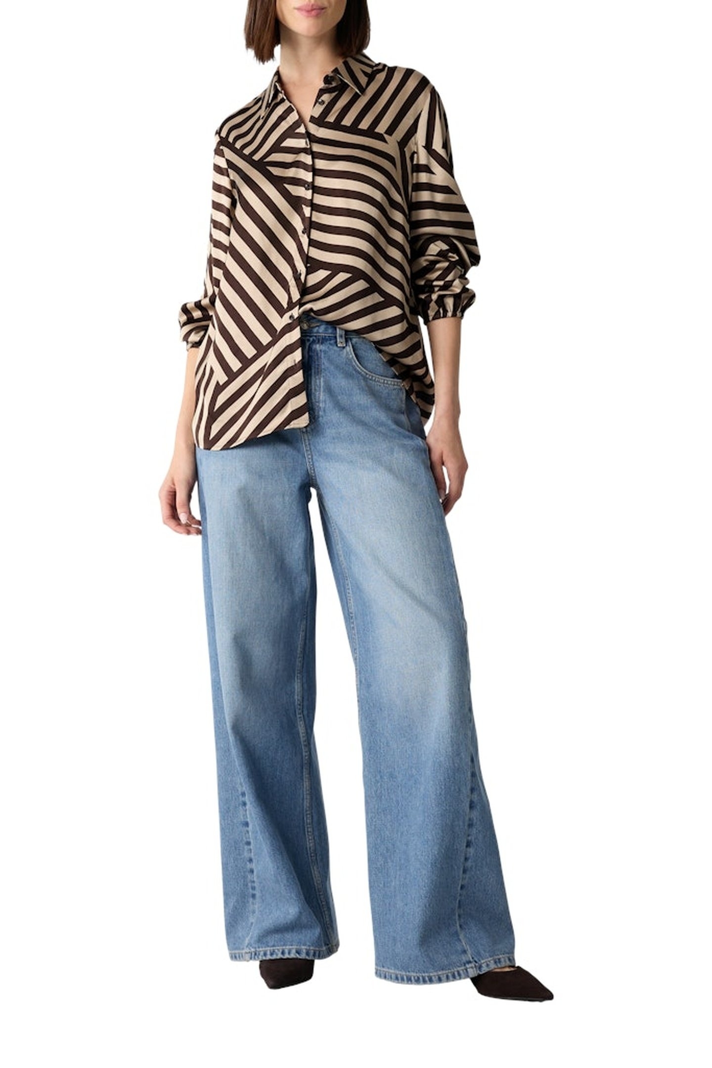 COMMA BLOUSES BROWN-DARK 2