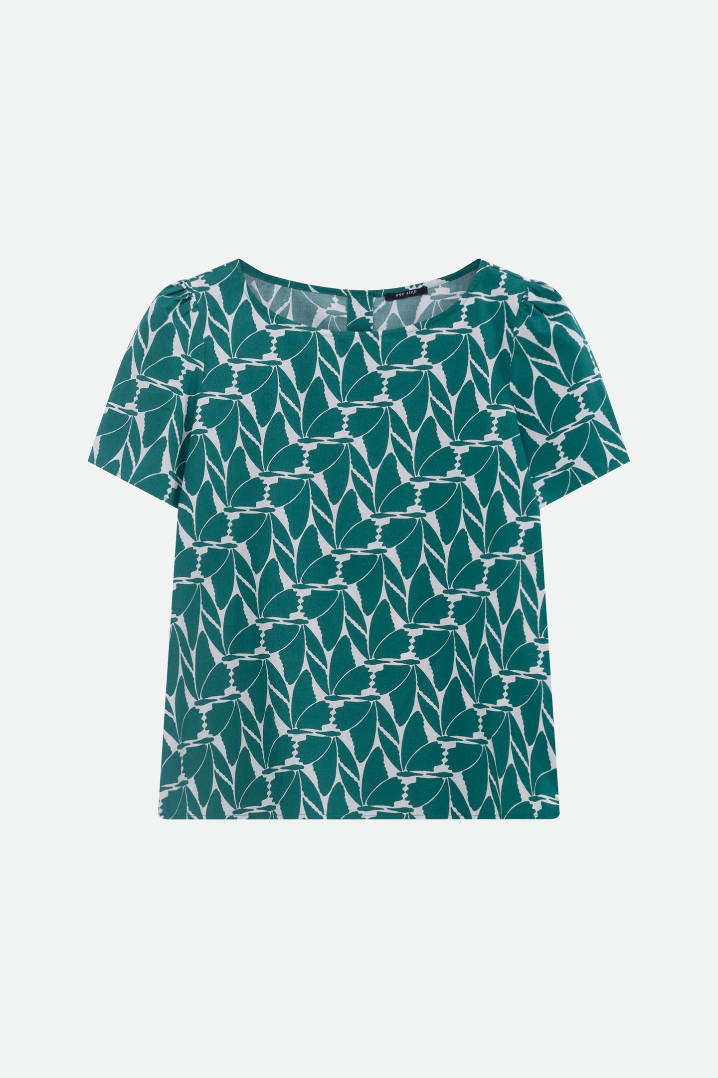 COPAL - ARTY GREEN FOLIAGE PRINT TOP 6