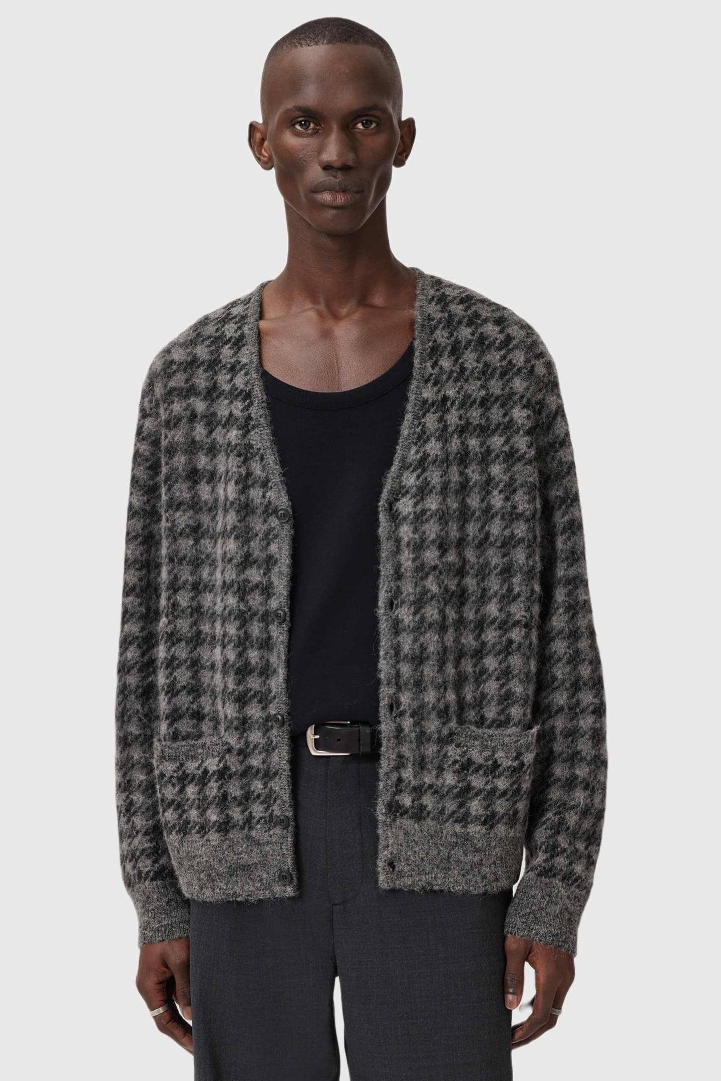 ZAIN CARDIGAN CHARCOAL GREY 2