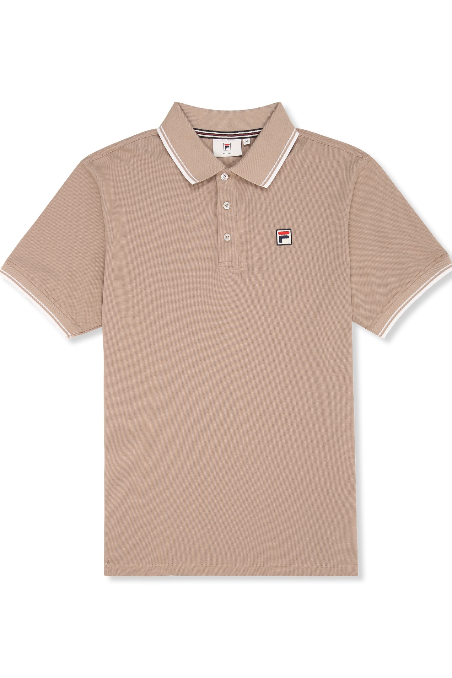 BIELLA REGULAR TIPPED POLO SHIRT TAUPE GRAY 5