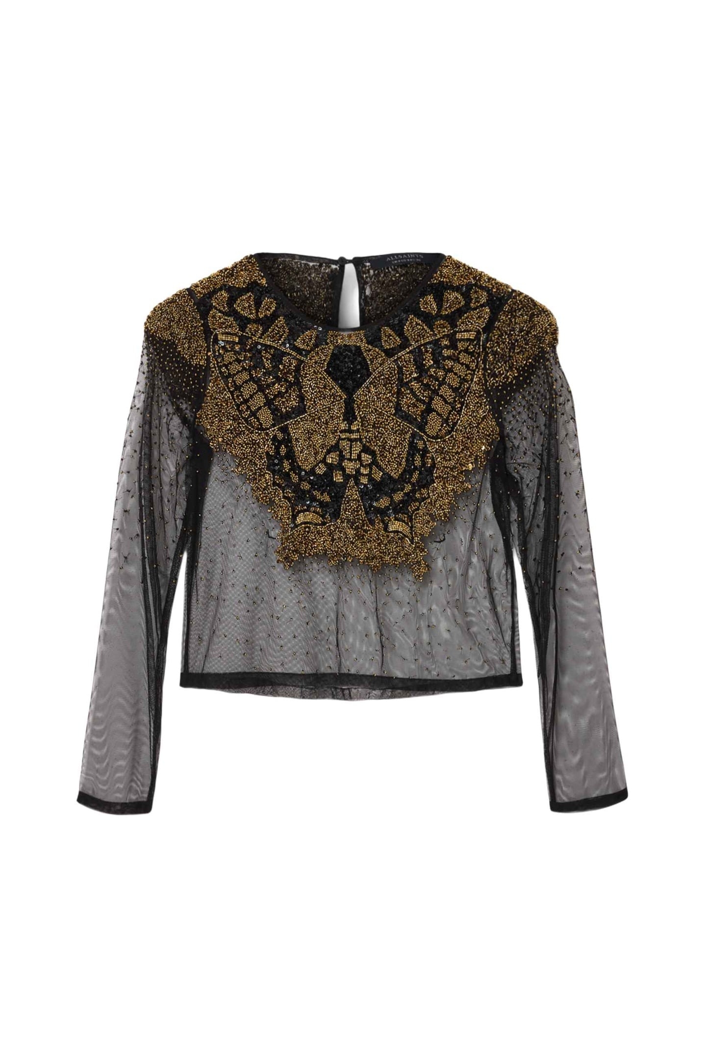 GRETA EMB TOP BLACK/GOLD 5